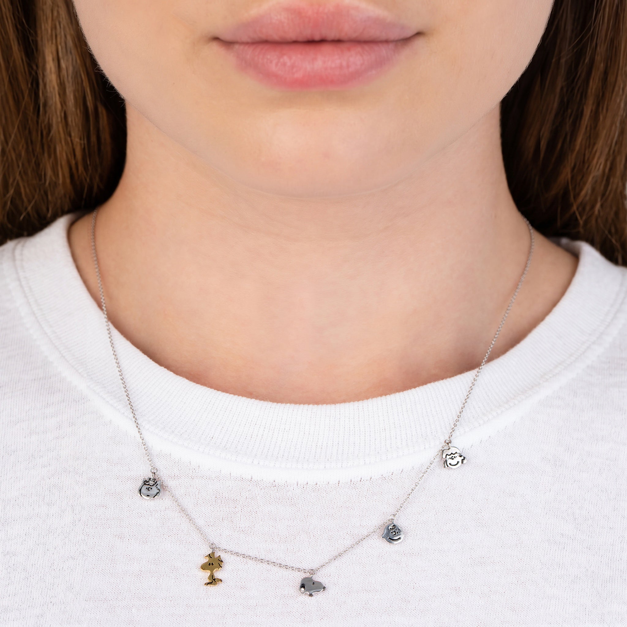 Snoopy & the Gang Charm Necklace - CRISLU