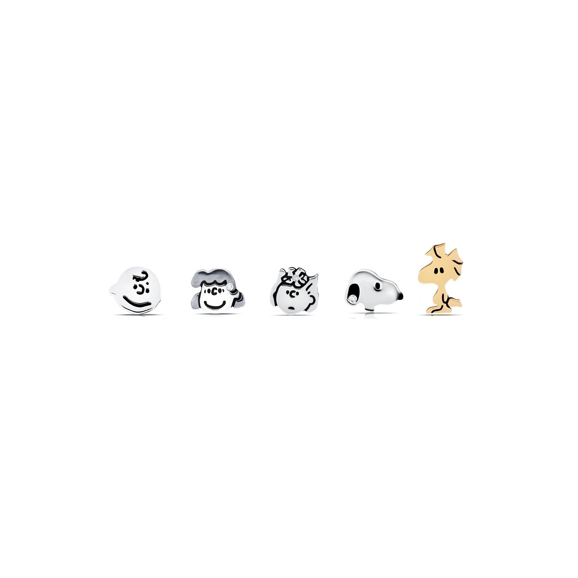 Snoopy & the Gang Stud Earrings Set - CRISLU