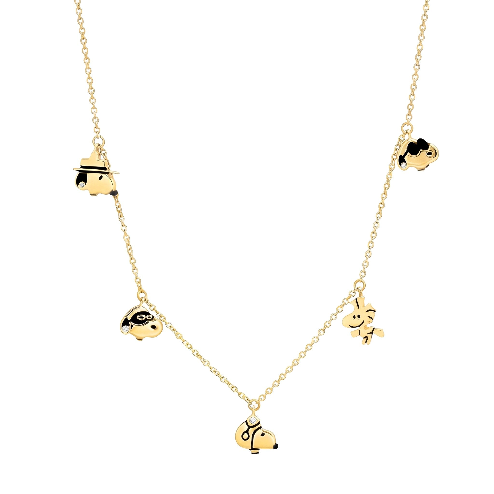 Snoopy & Woodstock Charm Necklace - CRISLU