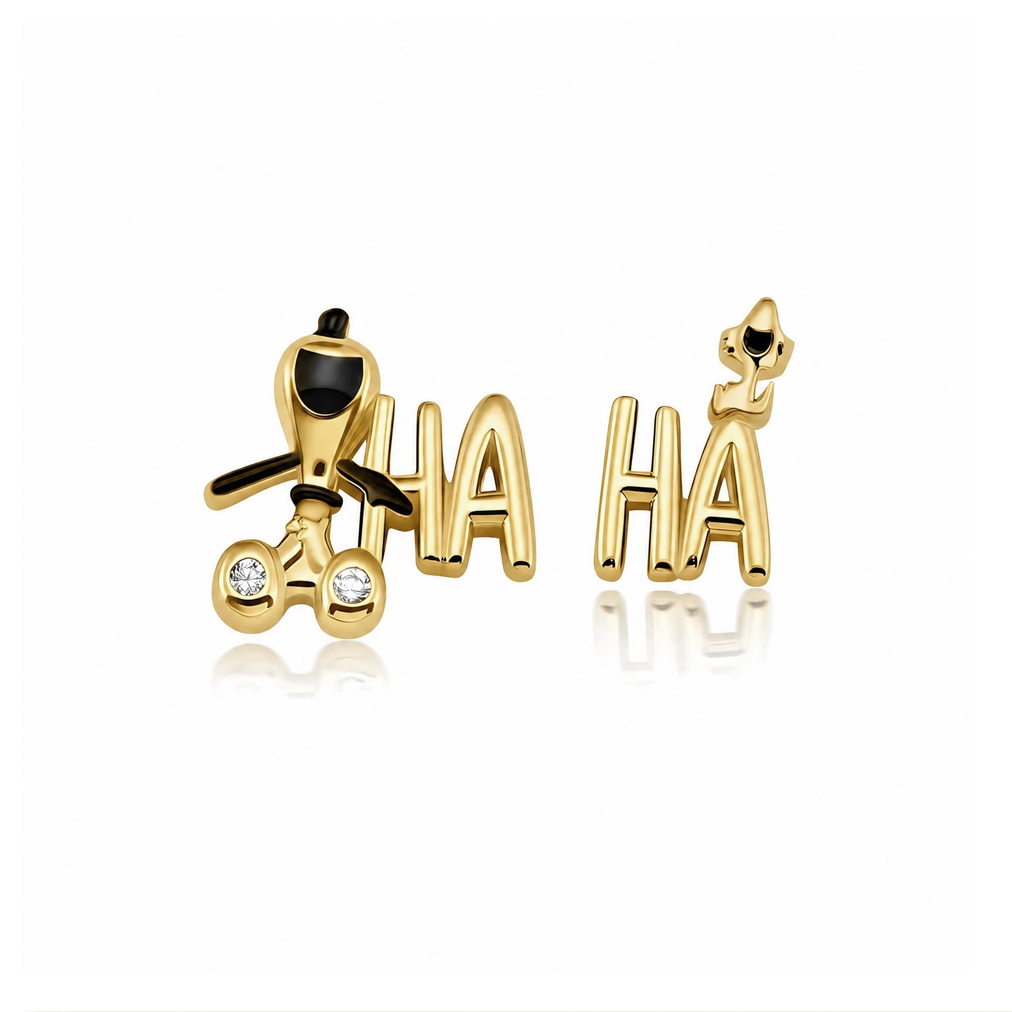 Snoopy & Woodstock Ha Ha Earrings - CRISLU