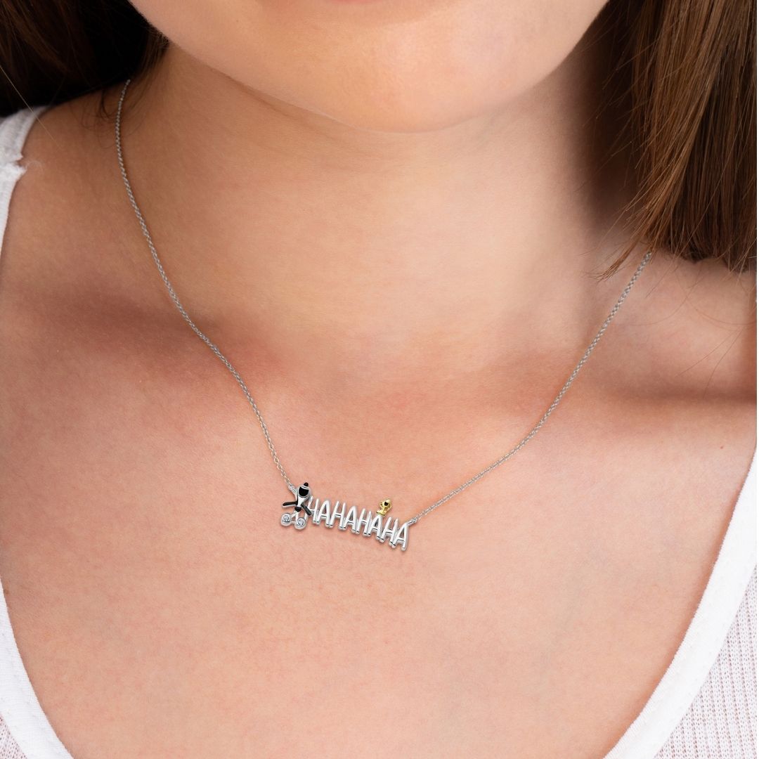 Snoopy & Woodstock Ha Ha Ha Necklace - CRISLU