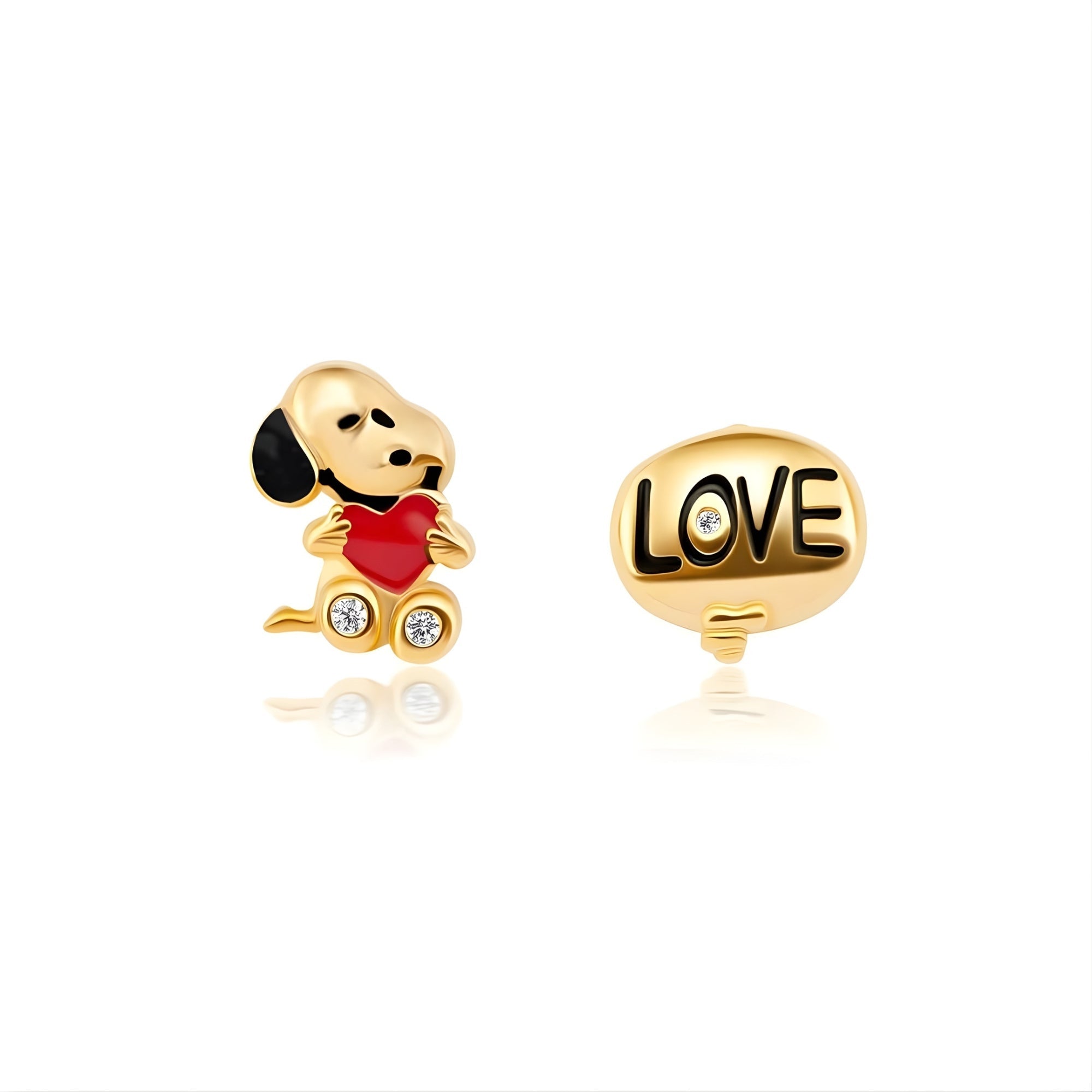 Snoopy's Love Earrings - CRISLU
