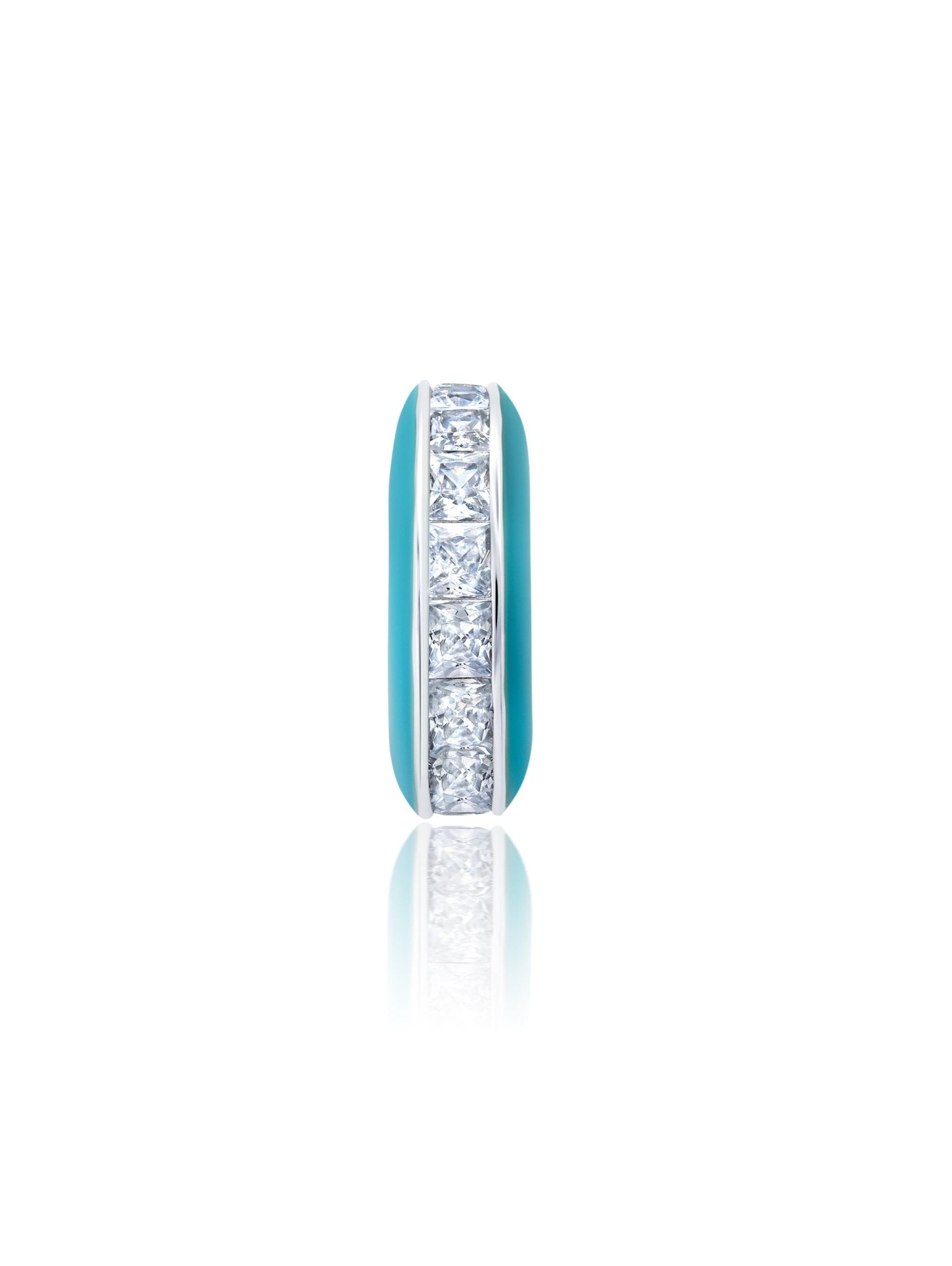 Teal Glaze Cuff Earring - CRISLU