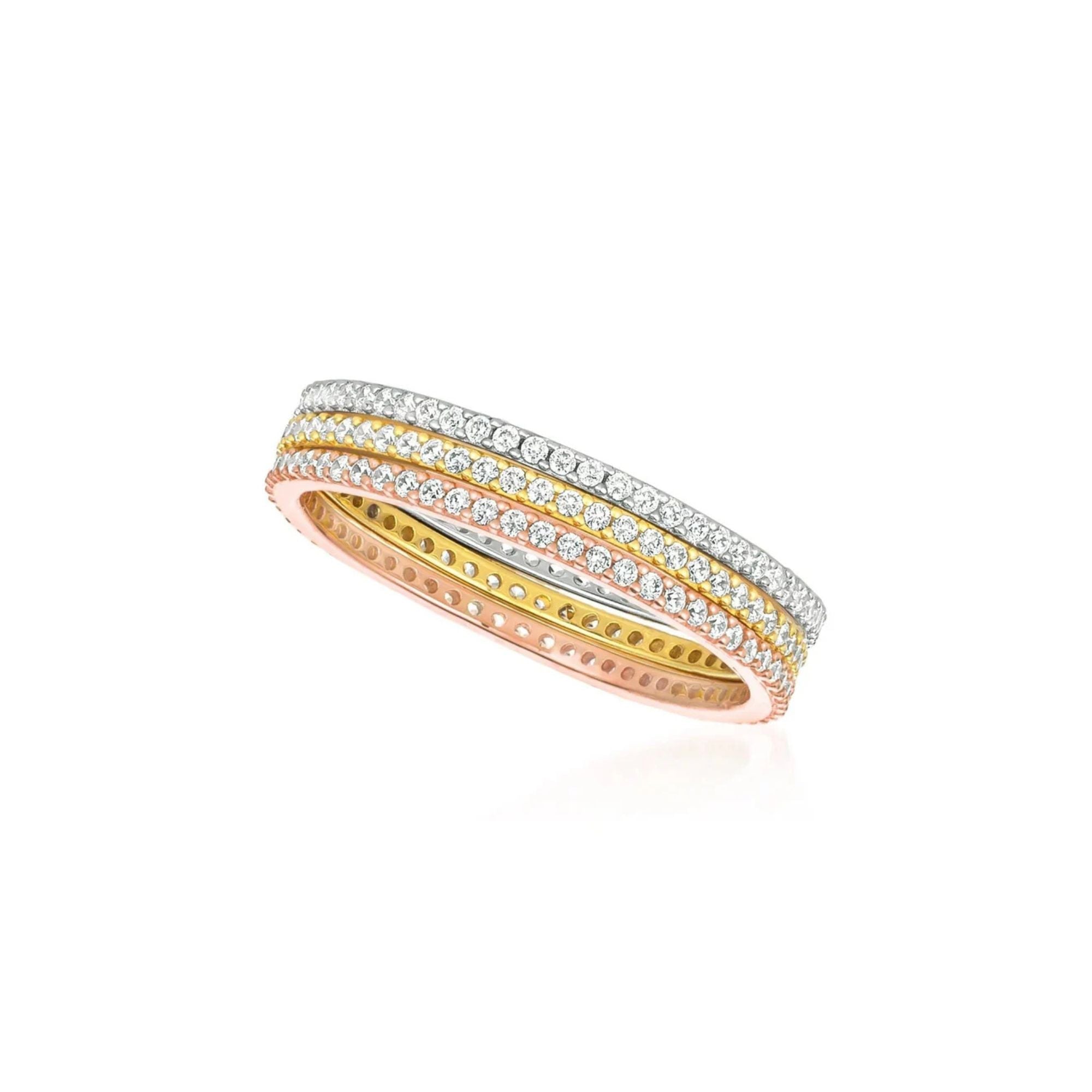 Tricolor Ring Stack - CRISLU