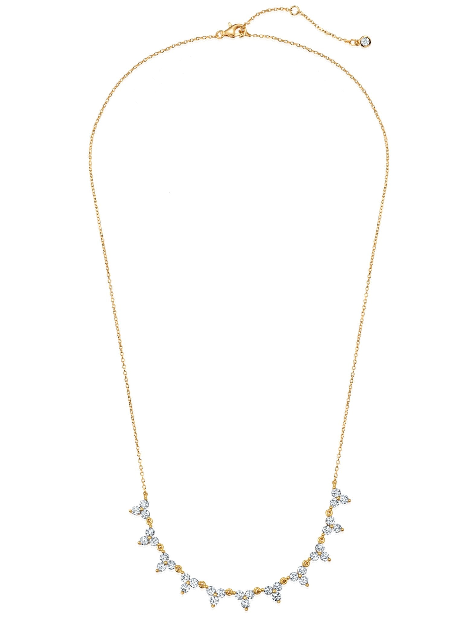Trilogy Necklace in Gold - CRISLU