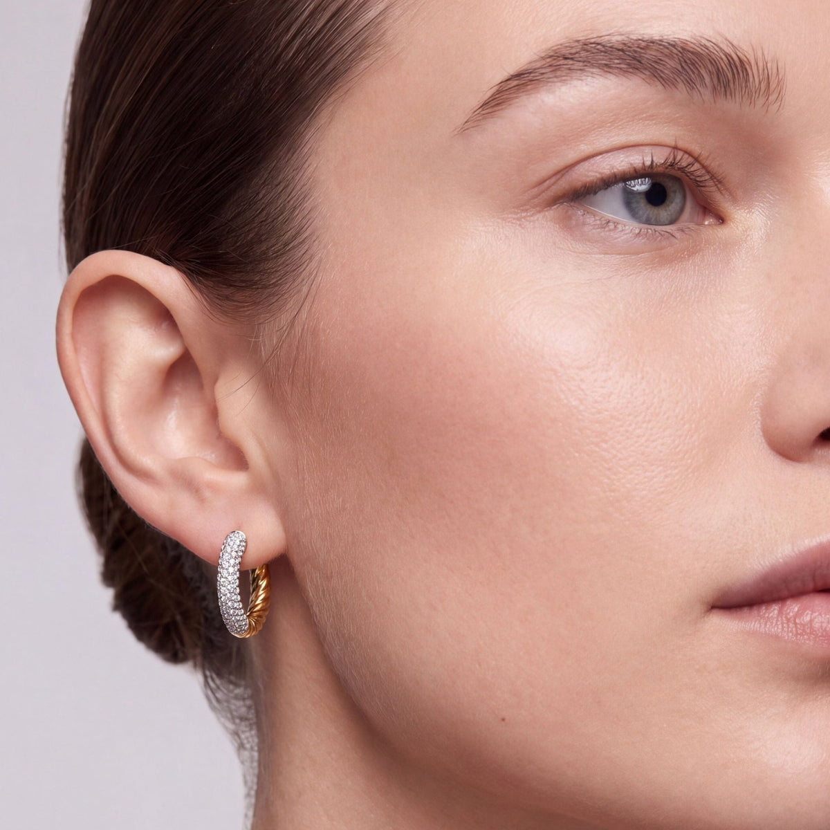 Two Tone Reversible Earrings - CRISLU