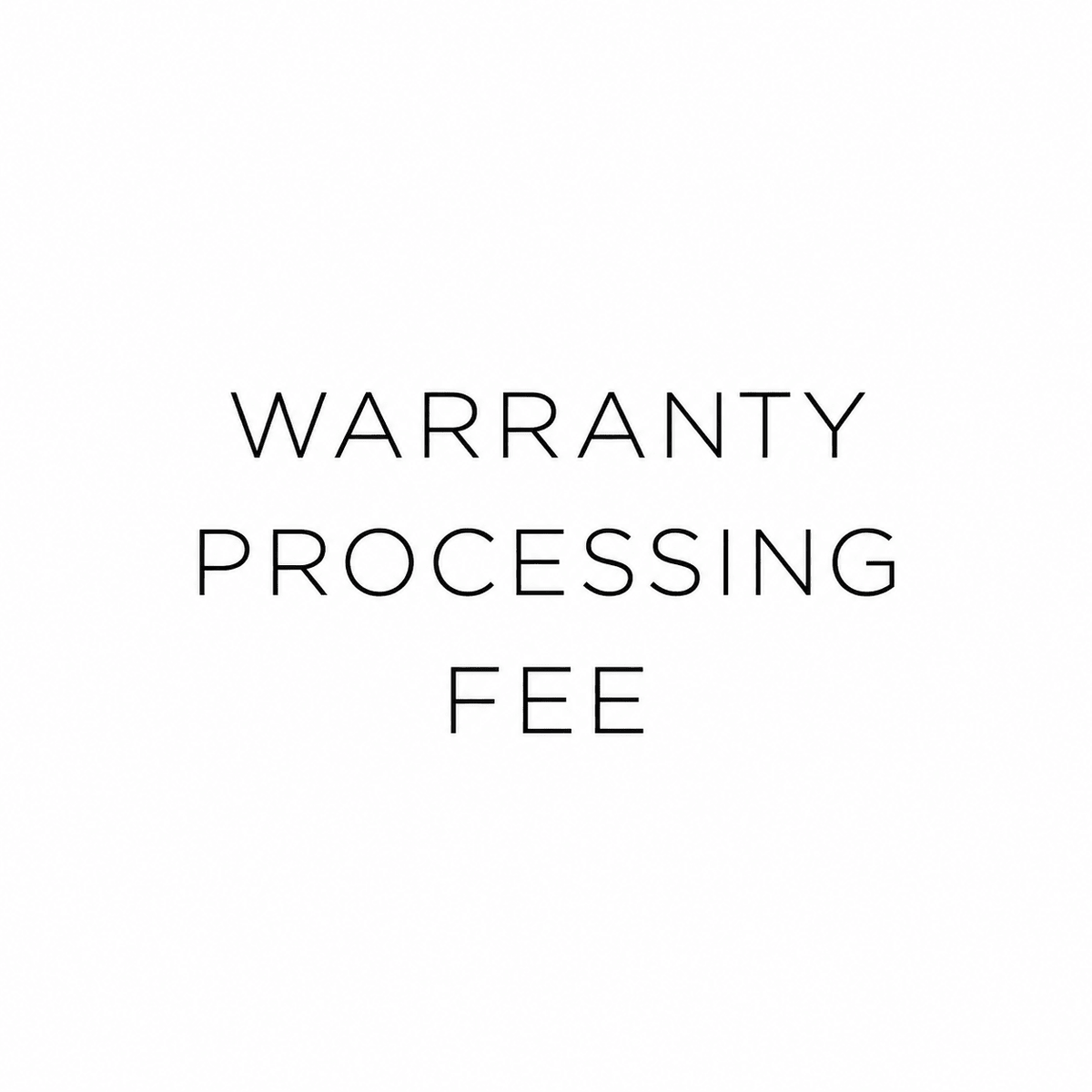 Warranty Processing Fee - CRISLU