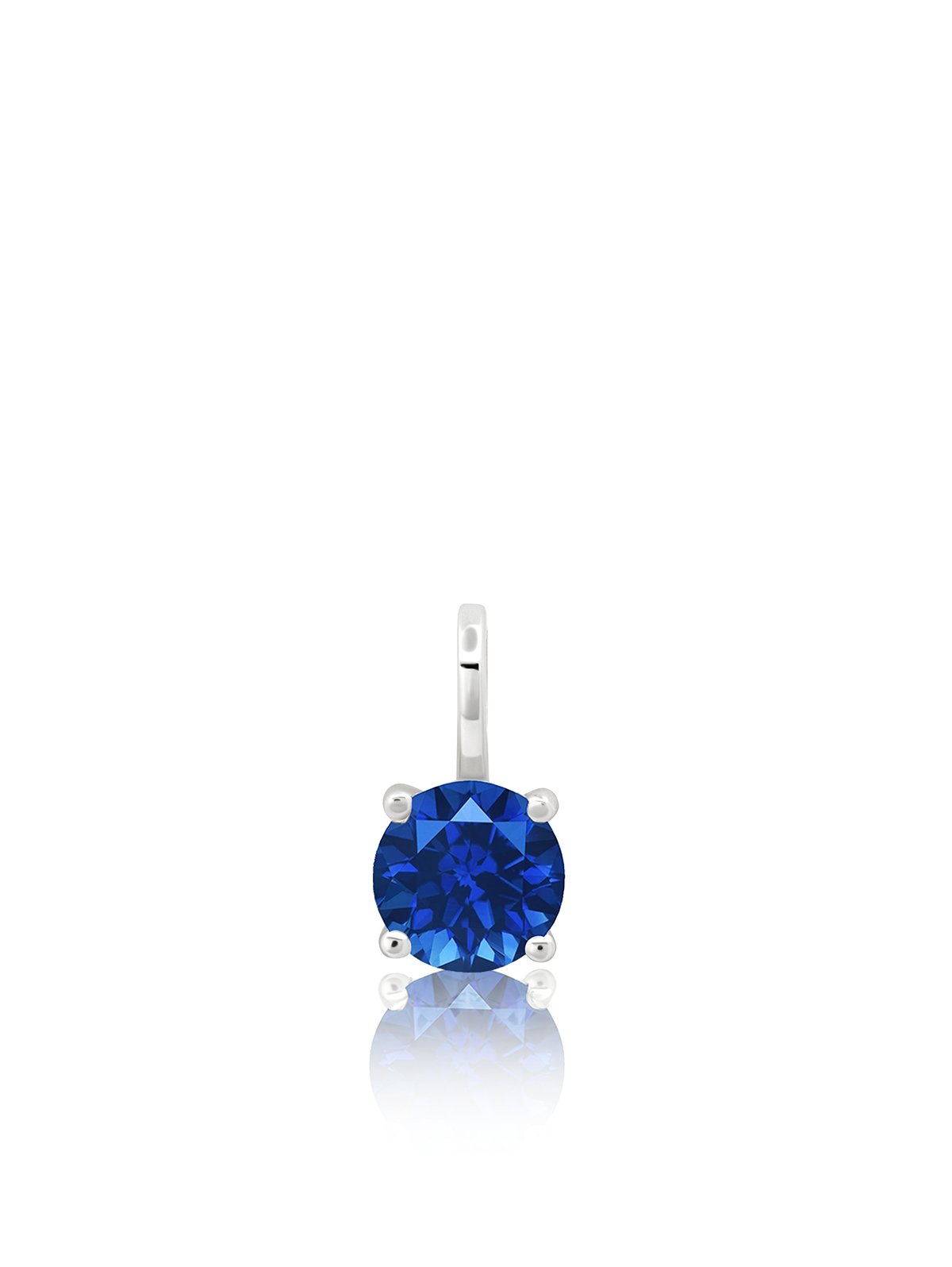 Birthstone Charm September Finished in Pure Platinum - CRISLU