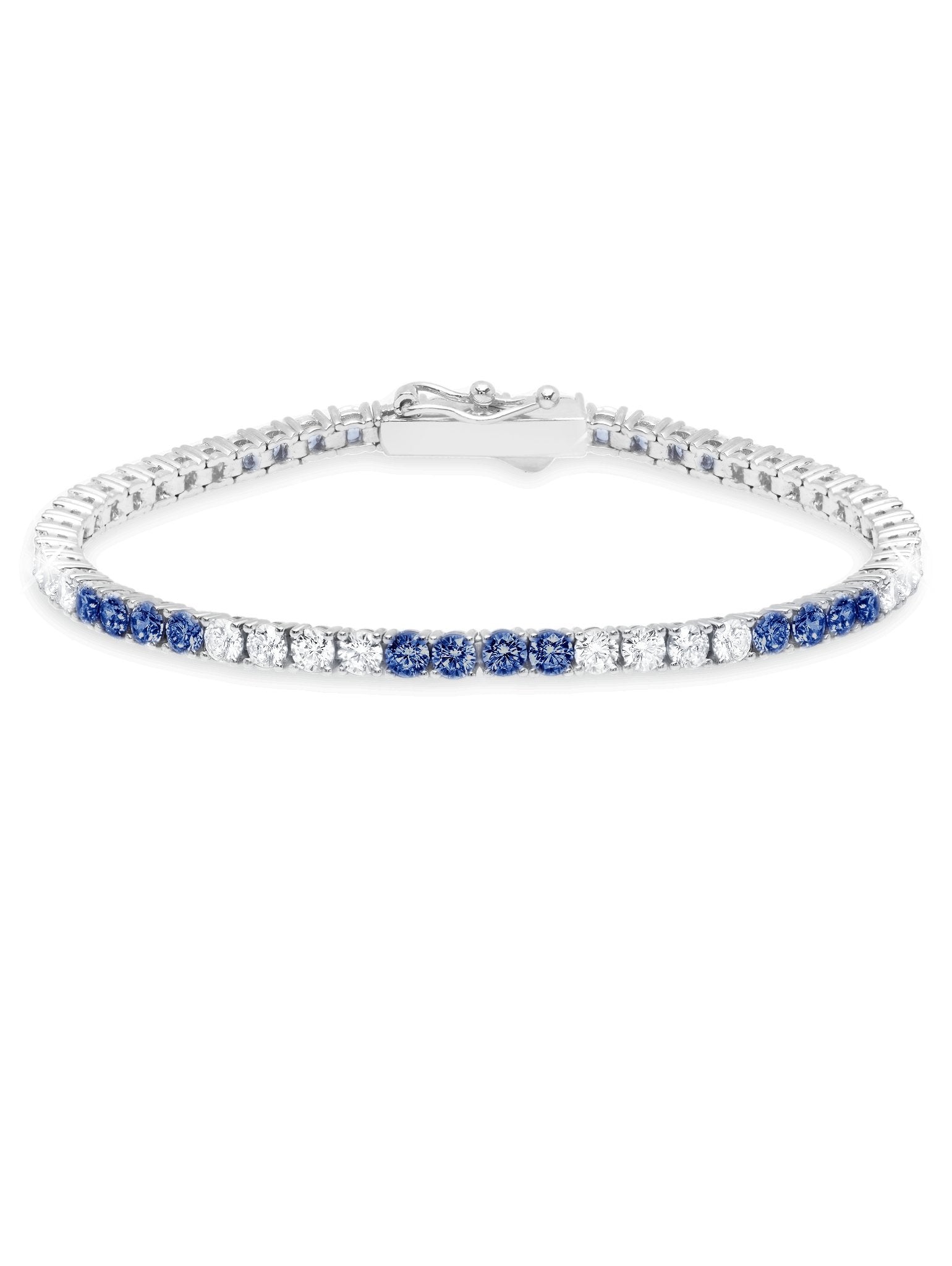 Classic Medium Brilliant Tennis Bracelet Finished in Pure Platinum CRISLU