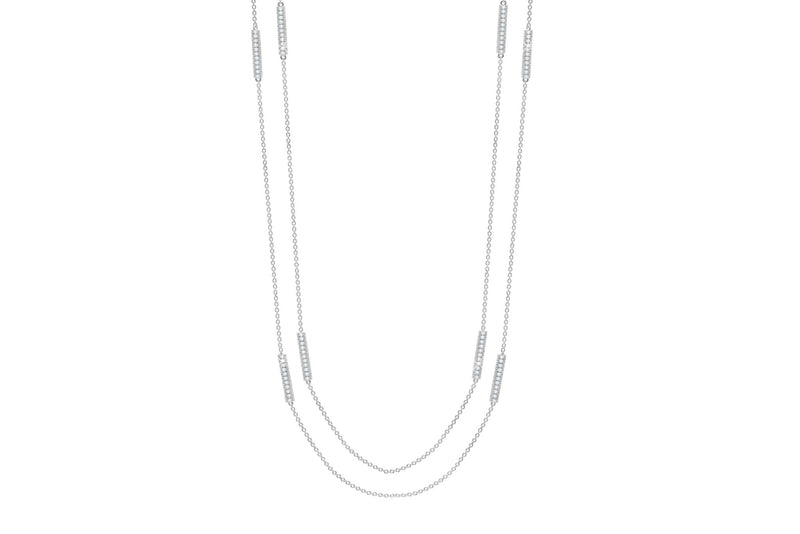 Glow DBY Necklace Finished in Pure Platinum - CRISLU