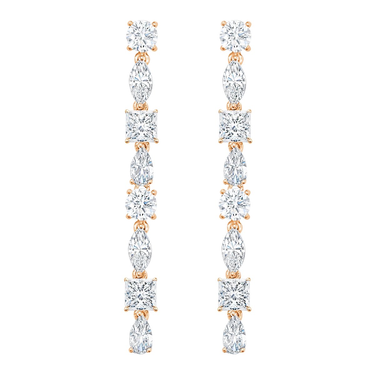 Multi Shape Drop Earrings - CRISLU