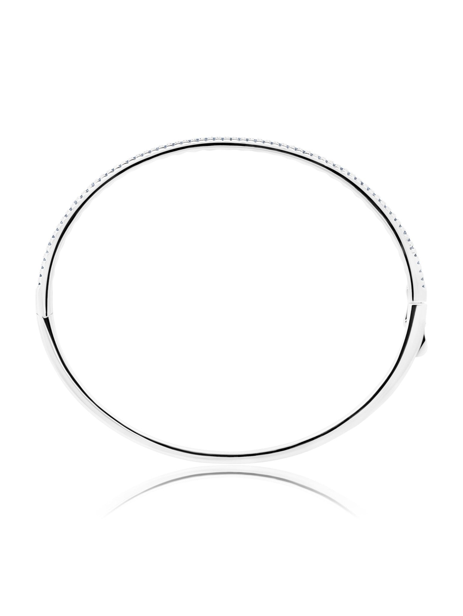 Pave Bar Half Eternity Bangle Bracelet - CRISLU