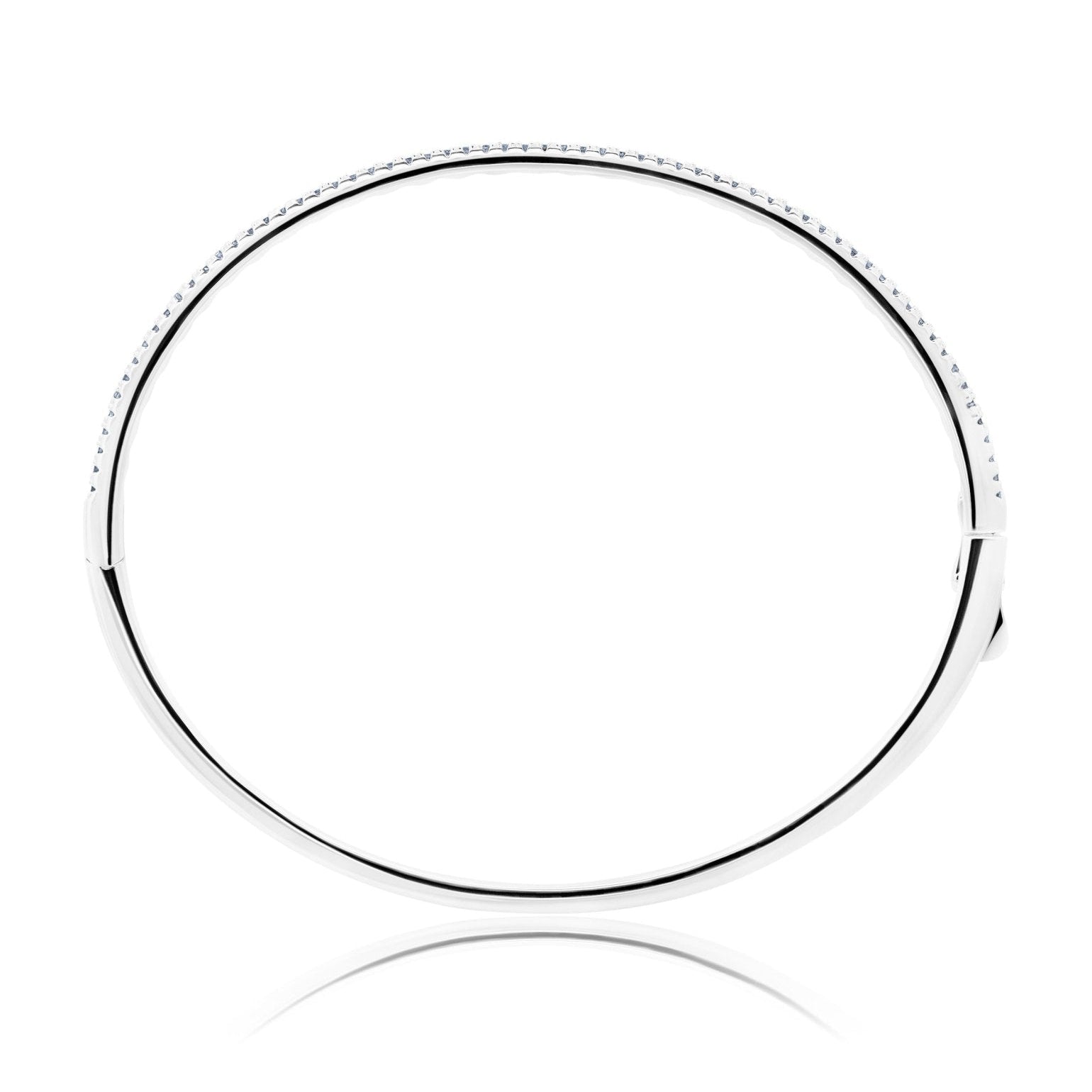 Pave Bar Half Eternity Bangle Bracelet - CRISLU