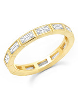 Prism II Eternity Band Finished in 18kt Yellow Gold - CRISLU