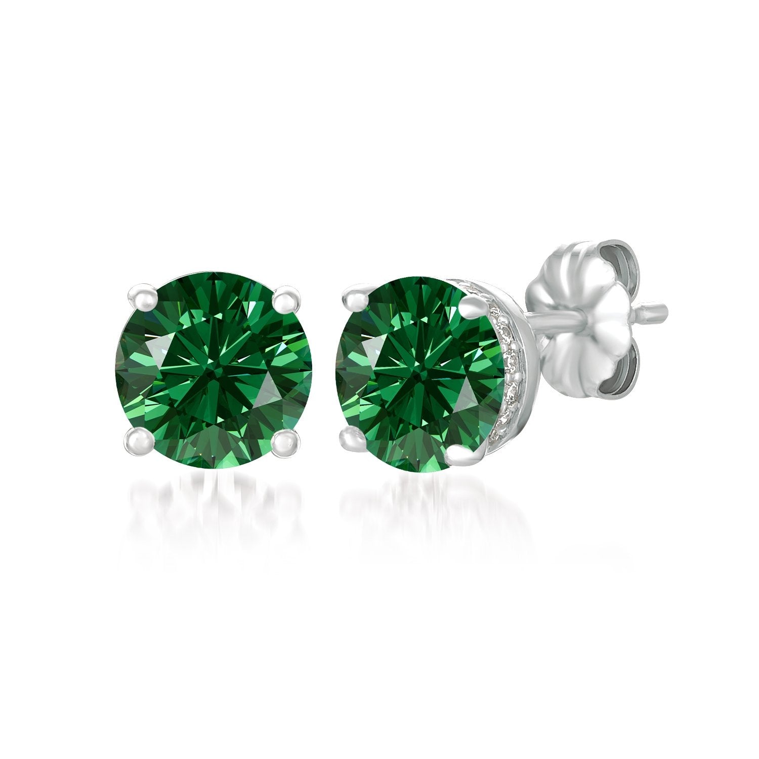 Solid outlet platinum earrings