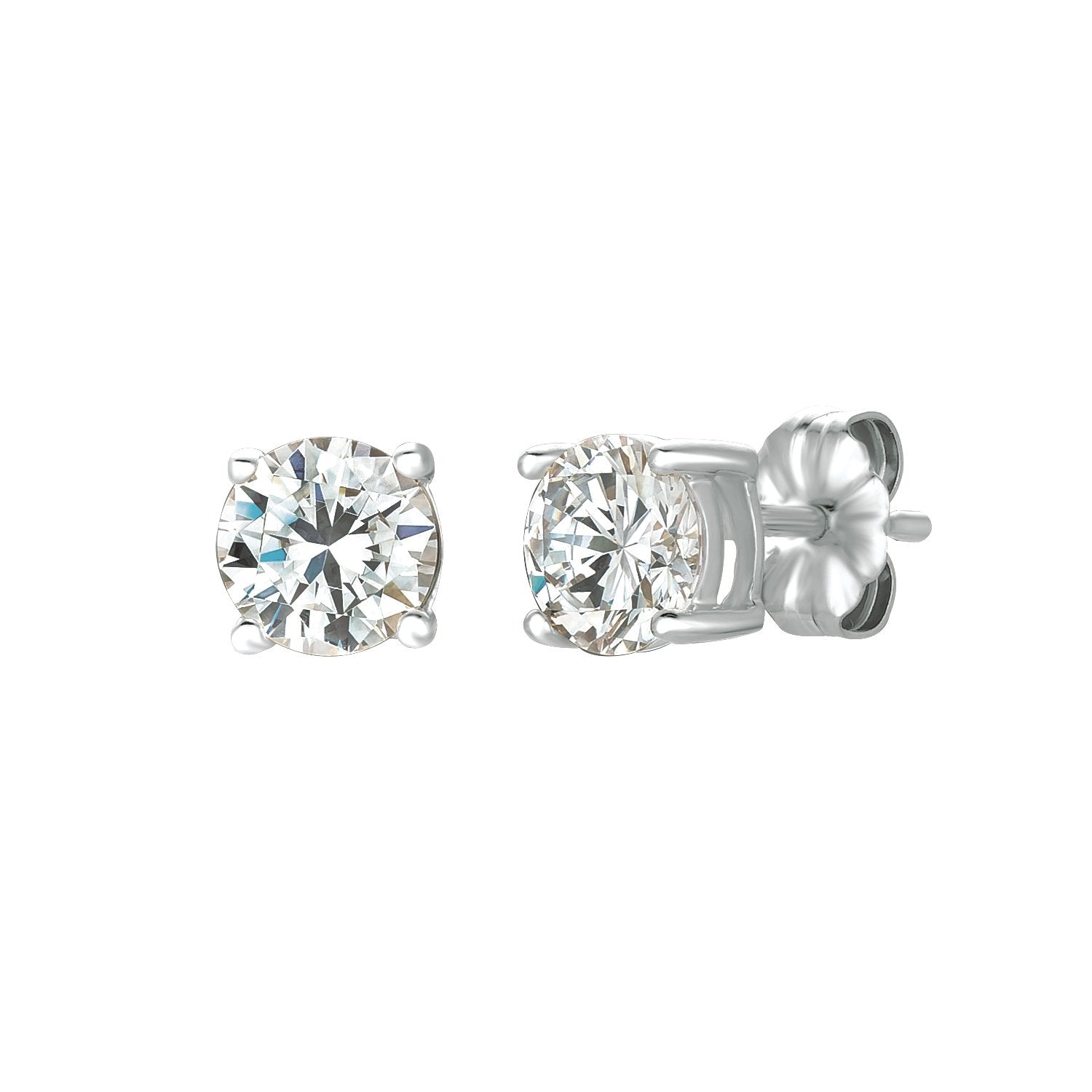 Pure platinum stud earrings discount