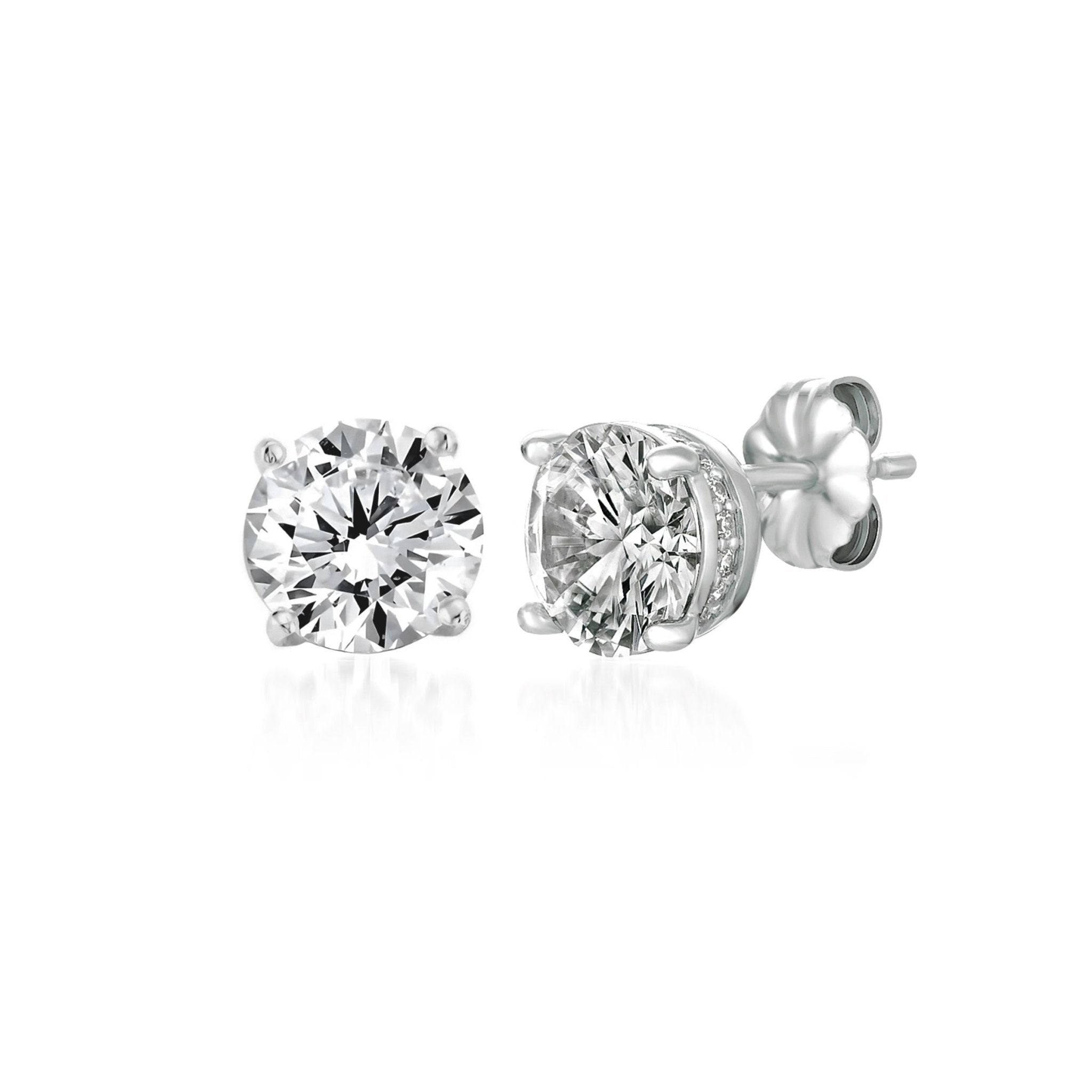 1.5ct Royal Brilliant Cut Stud Earrings Finished in Platinum - CRISLU