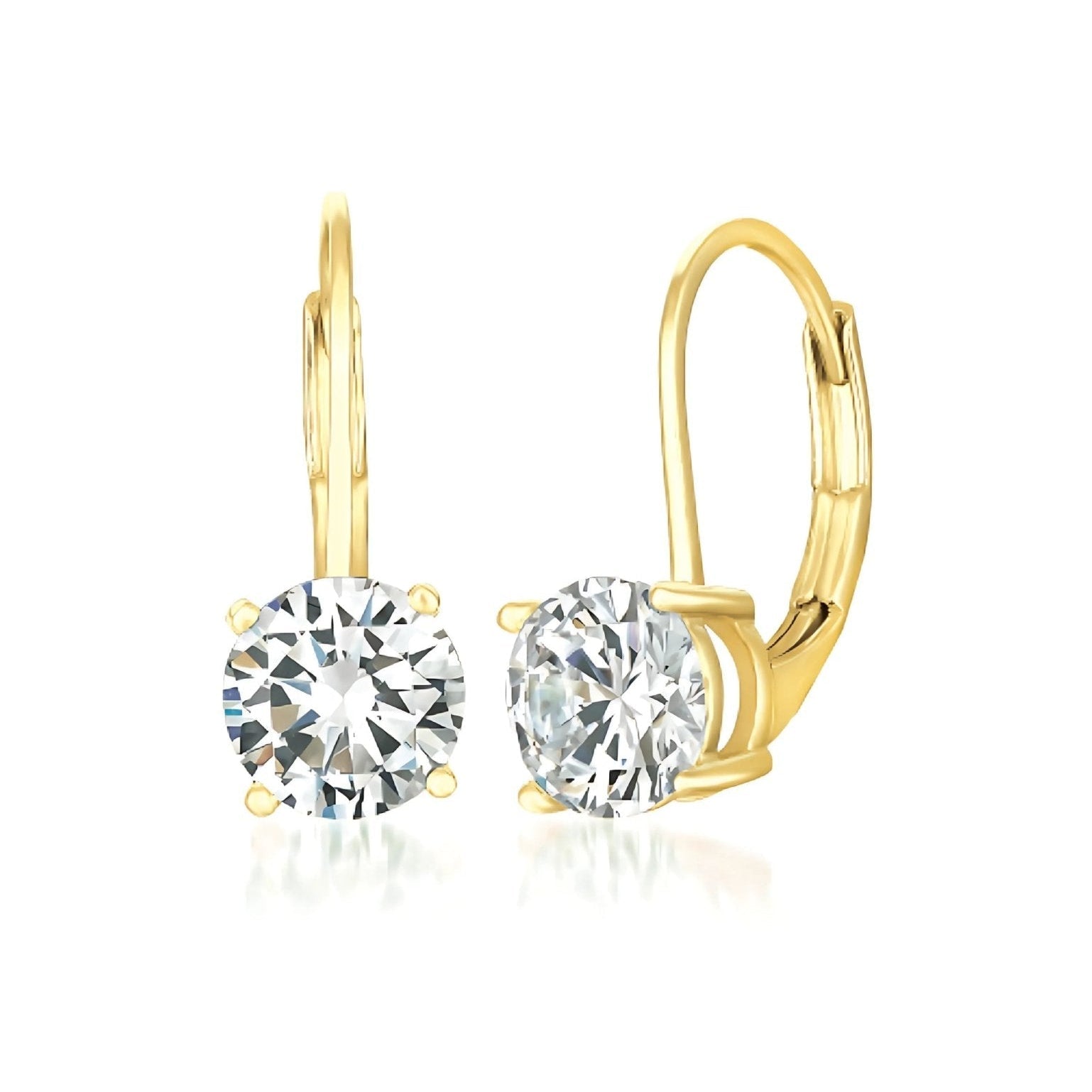 1ct Brilliant Lever Back Drop Earrings - CRISLU