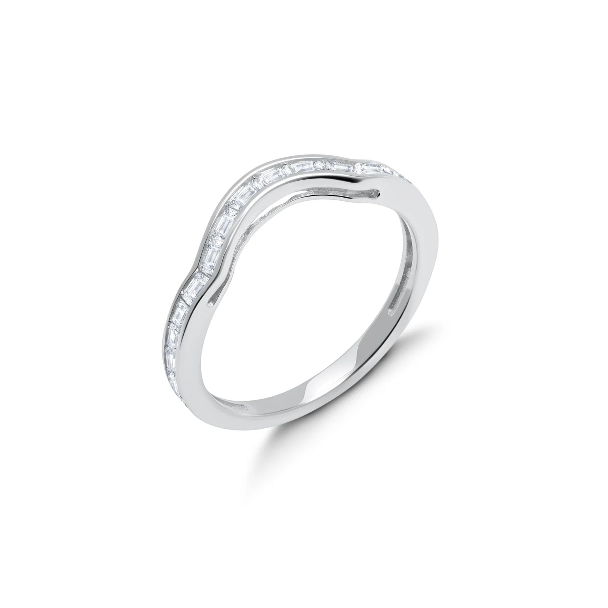 Marquise Solitaire Band Ring Set in Platinum