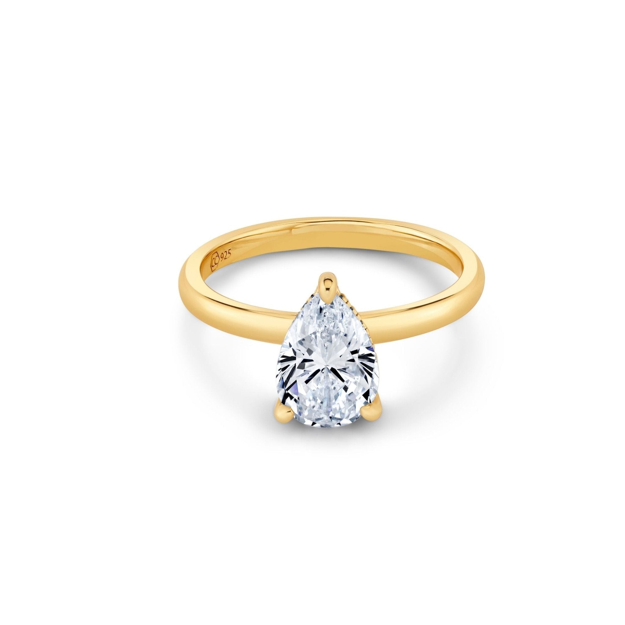 2.3ct Pear Cut Solitaire Ring - CRISLU
