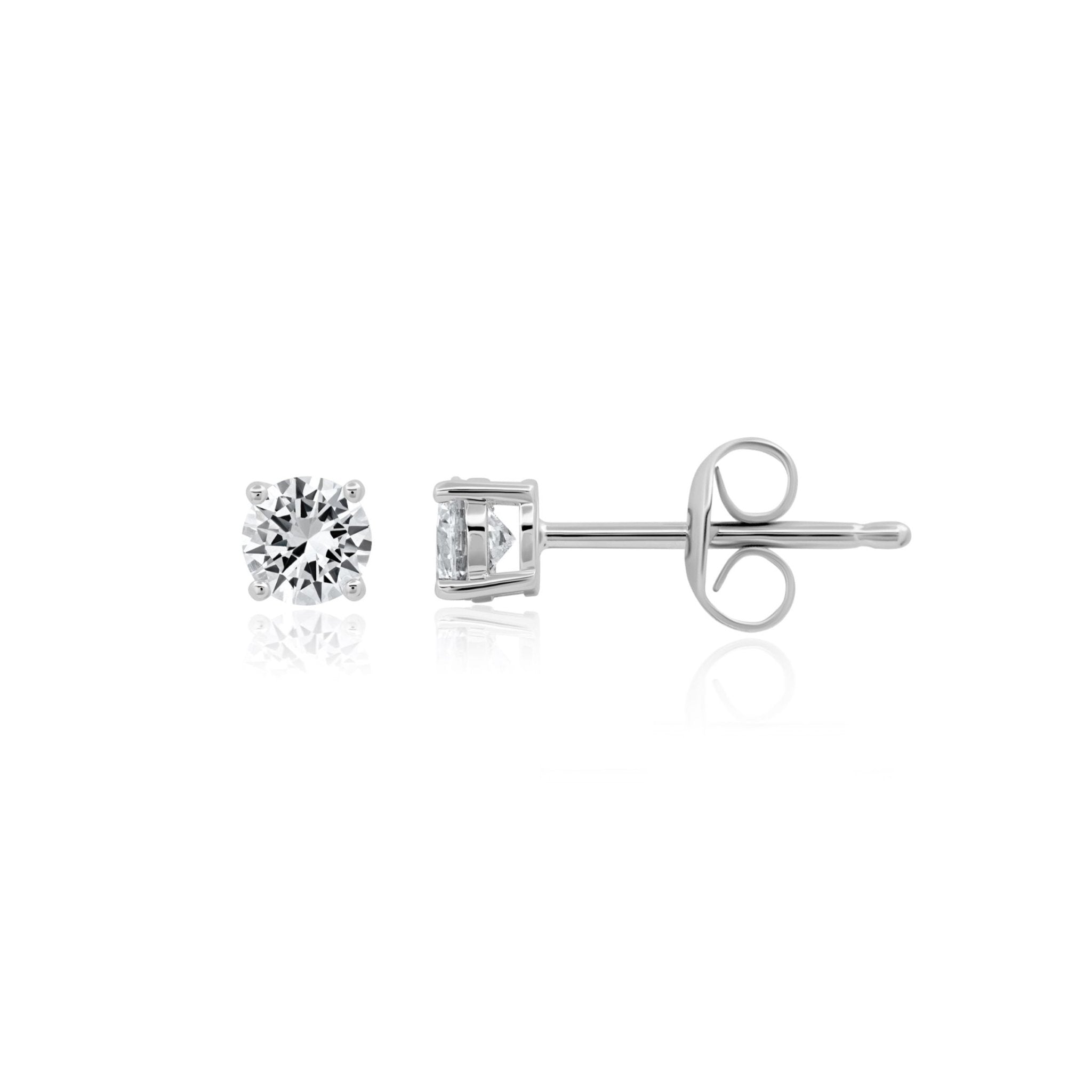 .25ct Brilliant Stud Earrings Finished in Platinum - CRISLU