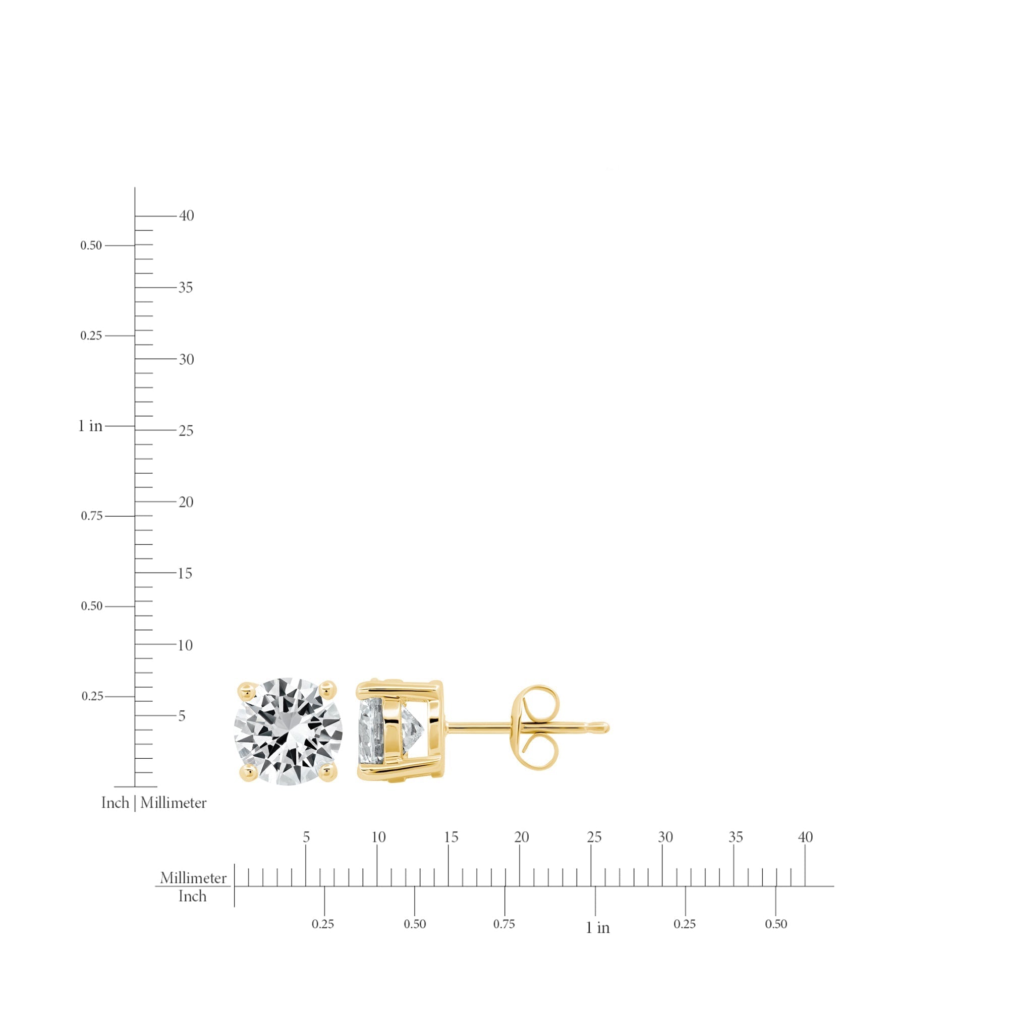 2ct Brilliant Stud Earrings - CRISLU