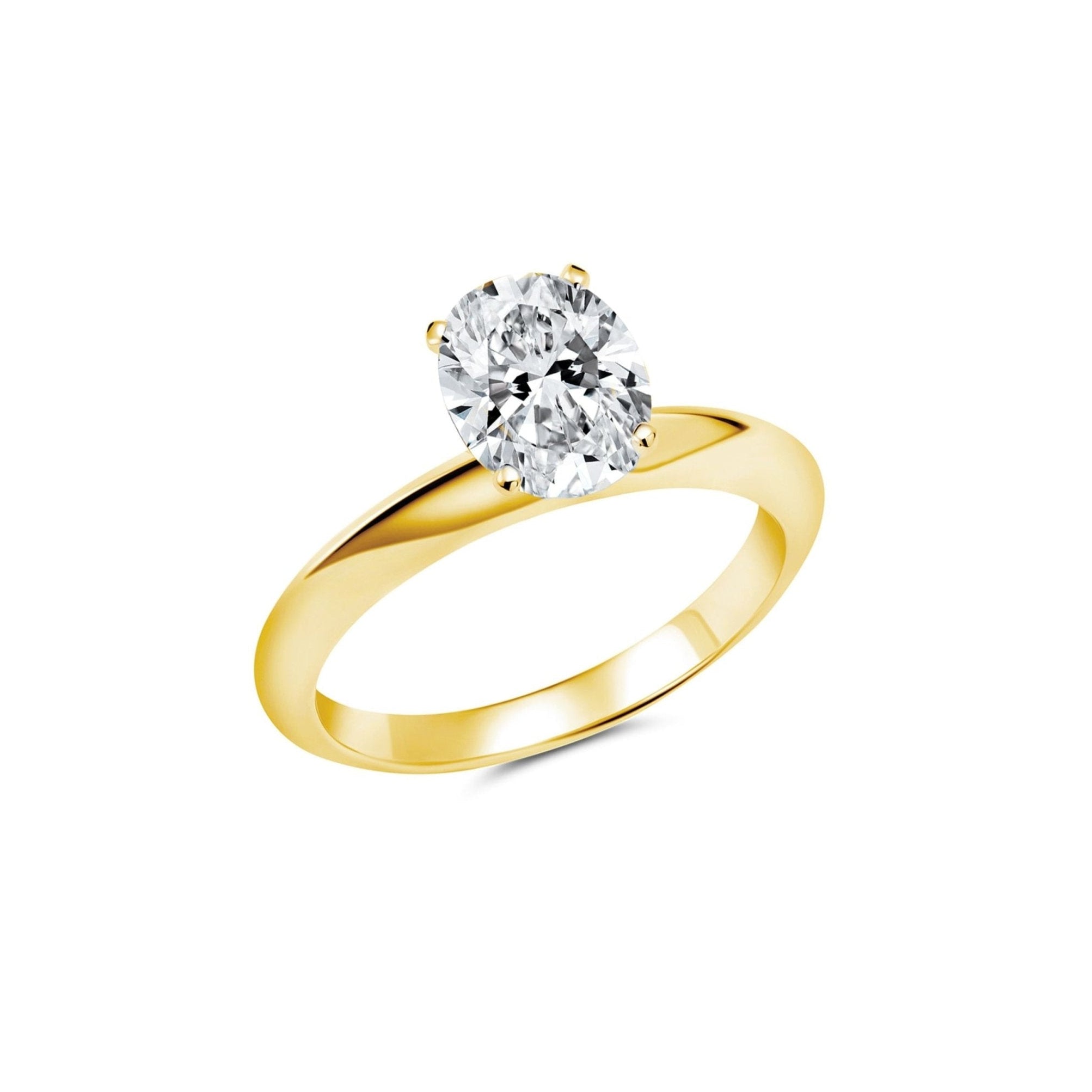 2ct Oval Cut Solitaire Ring - CRISLU
