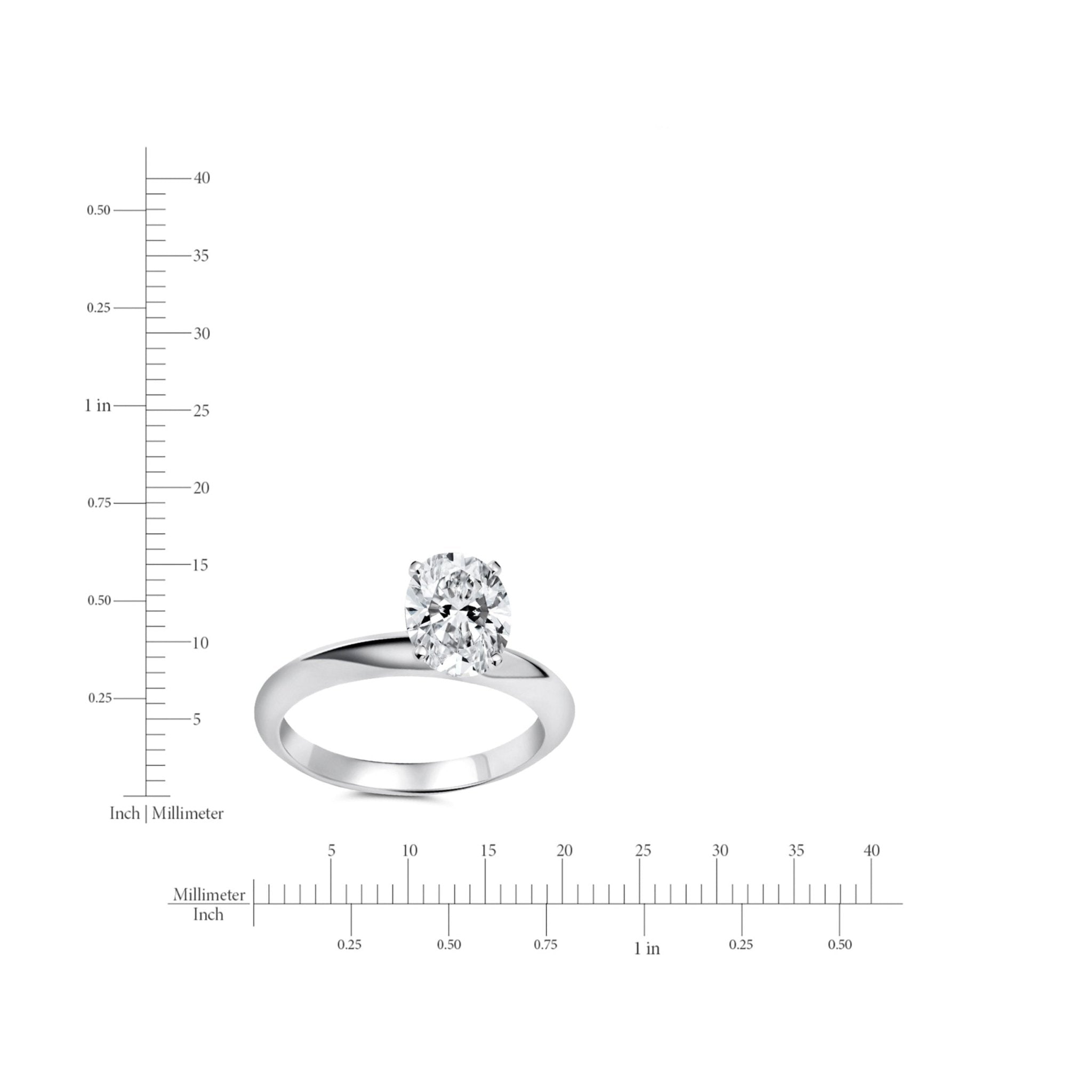 2ct Oval Cut Solitaire Ring - CRISLU