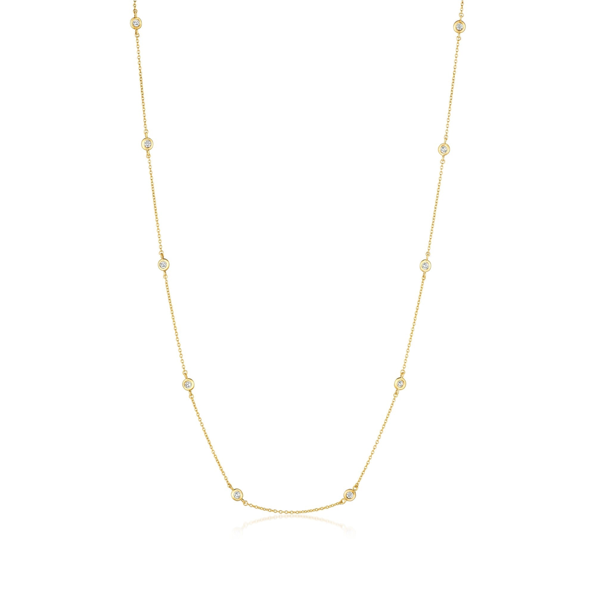 2mm 16" Station Necklace - CRISLU