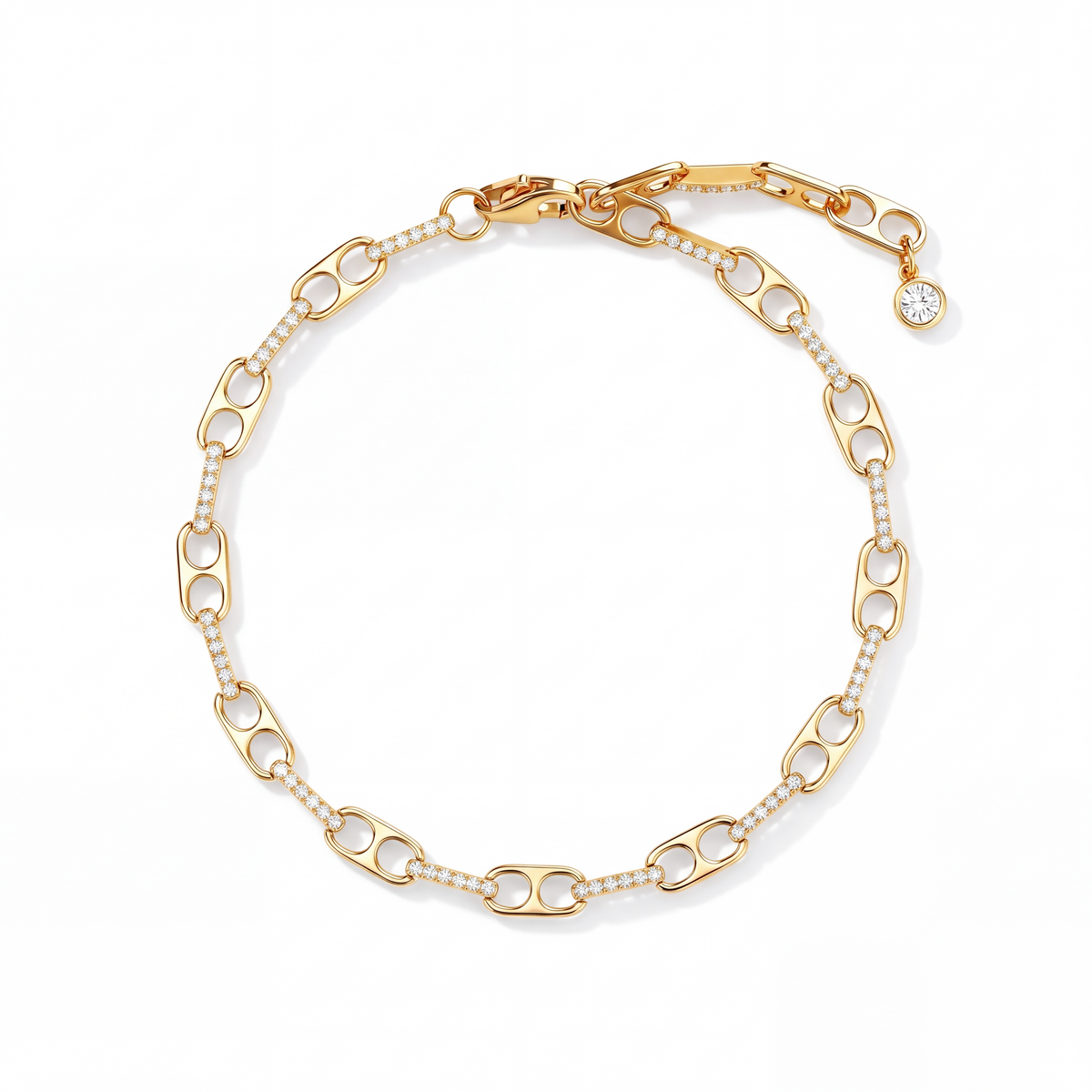 Embraced Pavé Link Bracelet