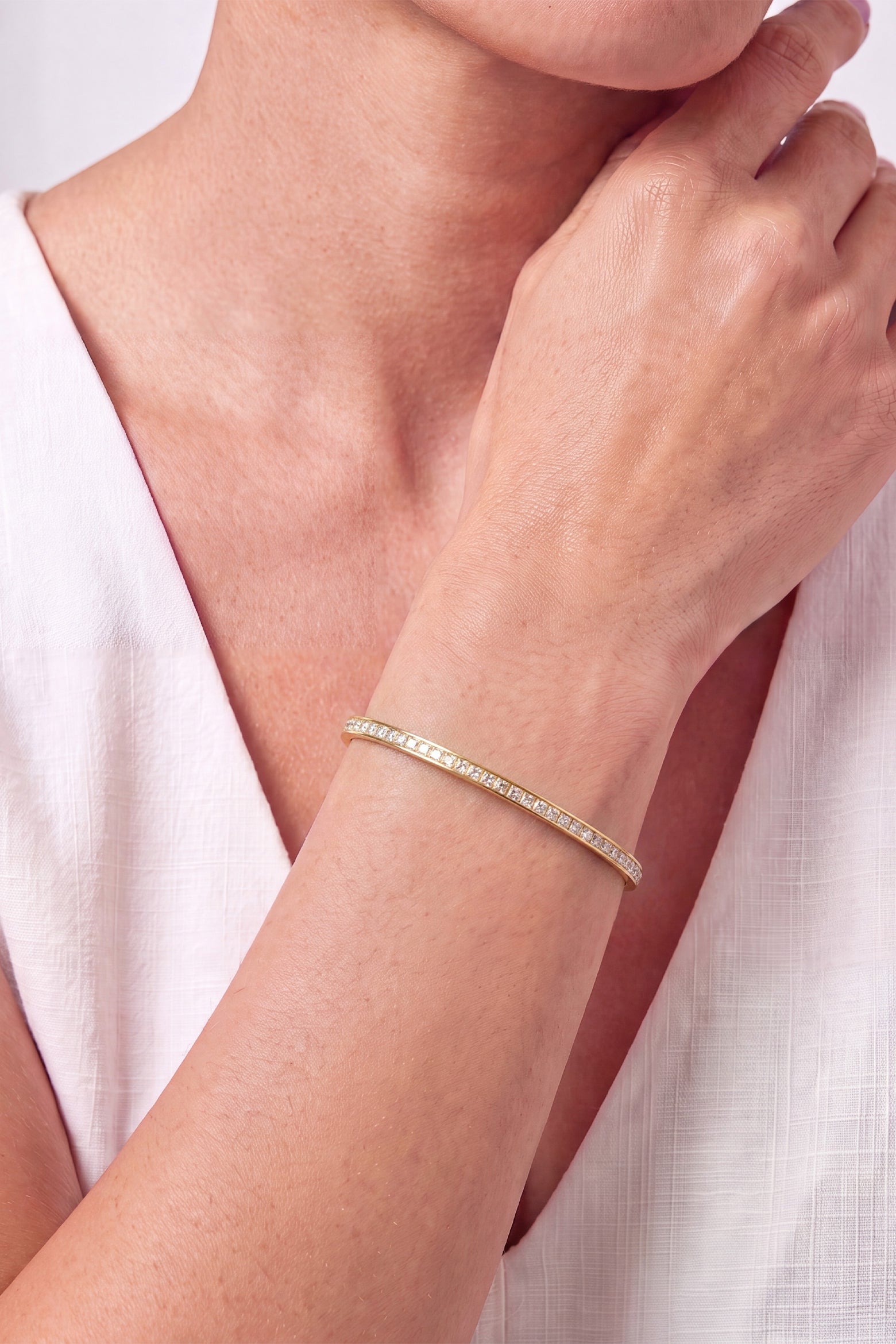 Contour Wrap Tennis Bracelet