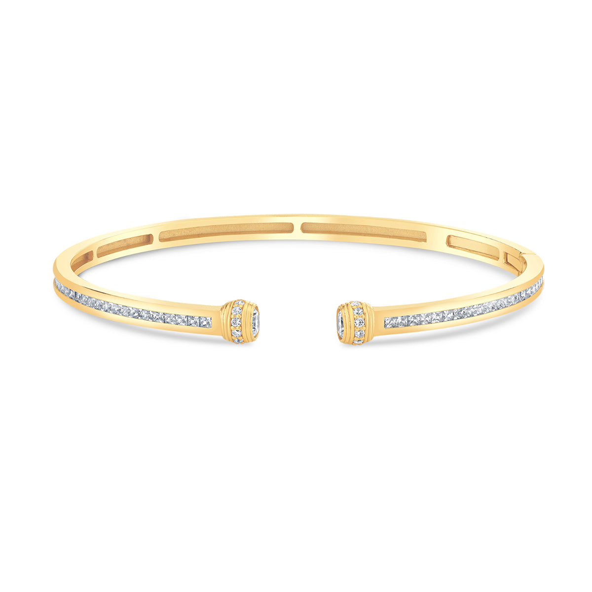 Contour Pavé Open Cuff Bangle