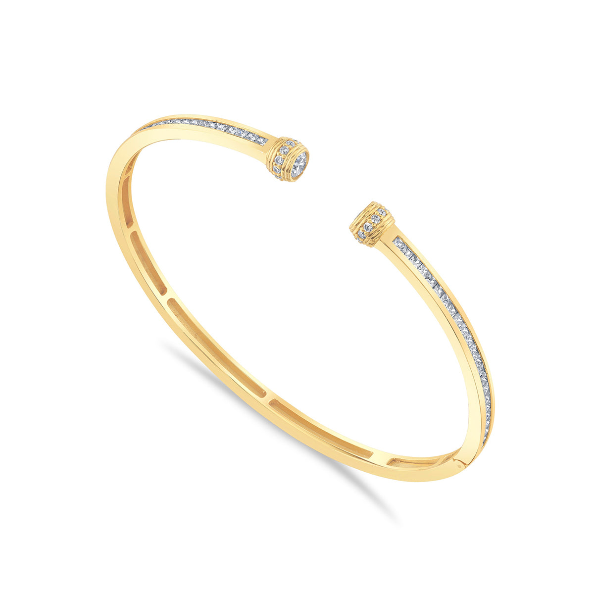 Contour Pavé Open Cuff Bangle