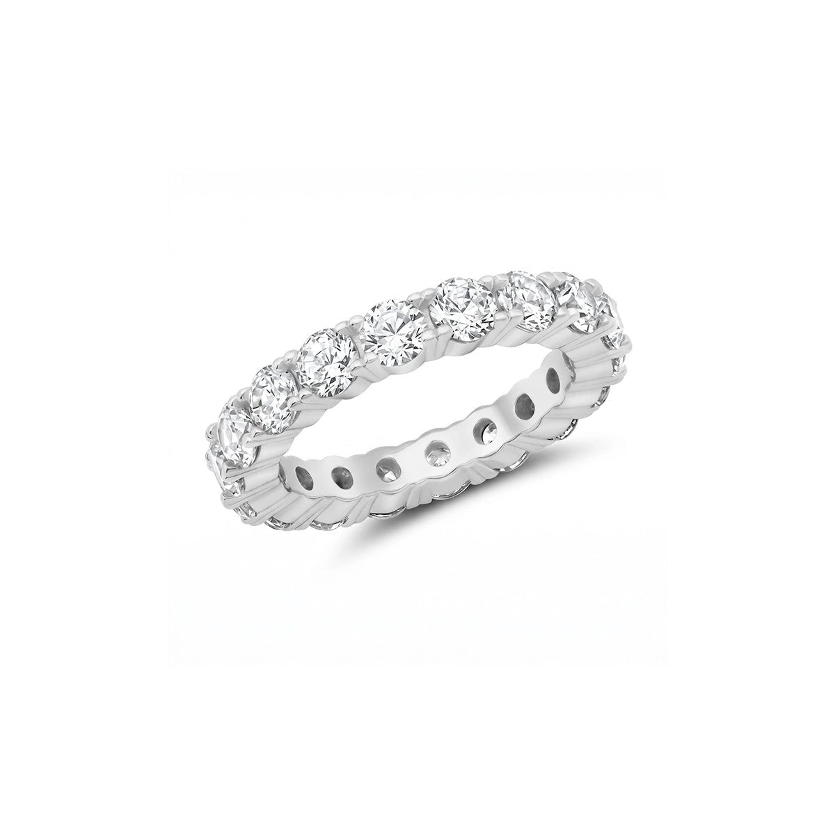 3.7ct Brilliant Cut Eternity Band - CRISLU