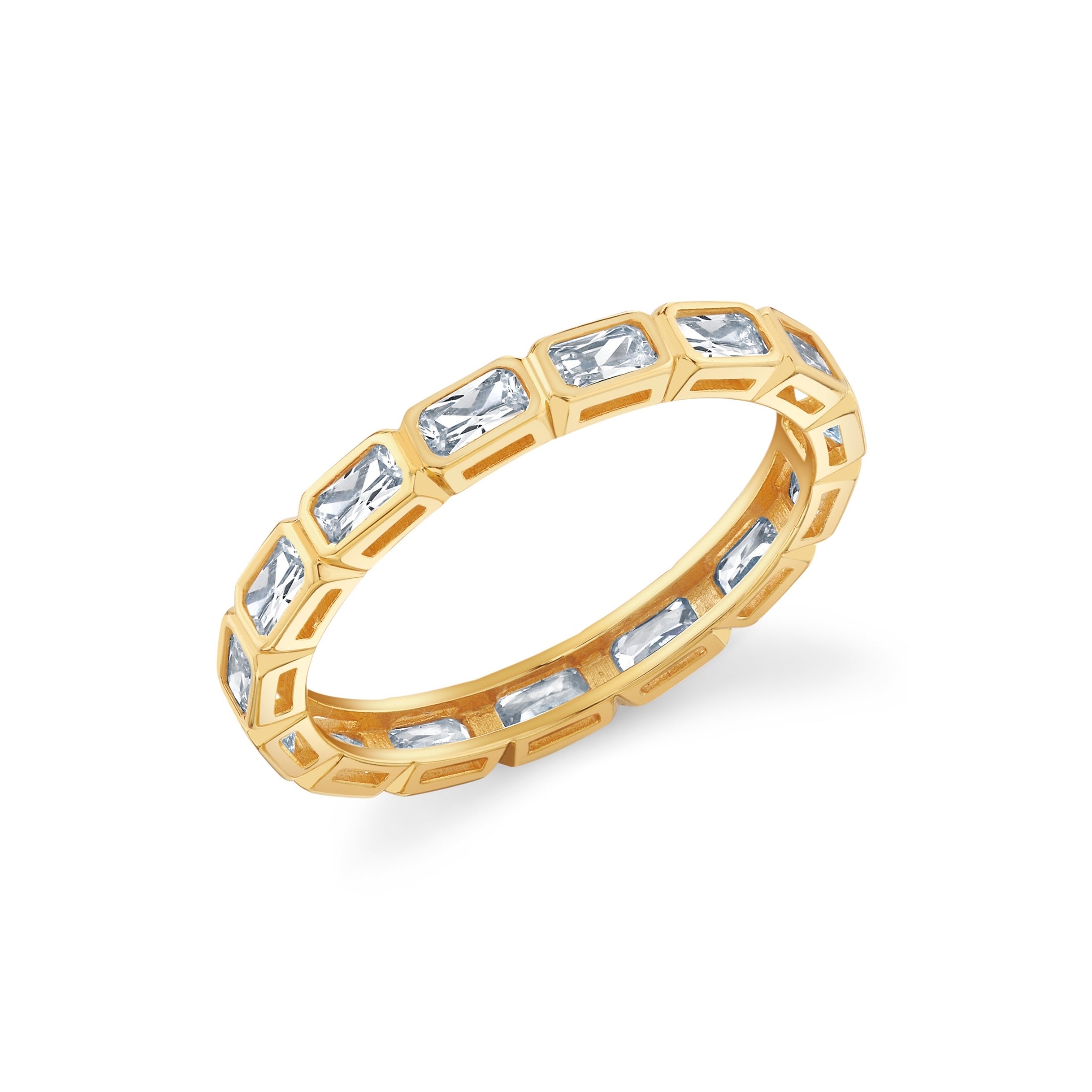 Eterna Baguette Bezel Eternity Band