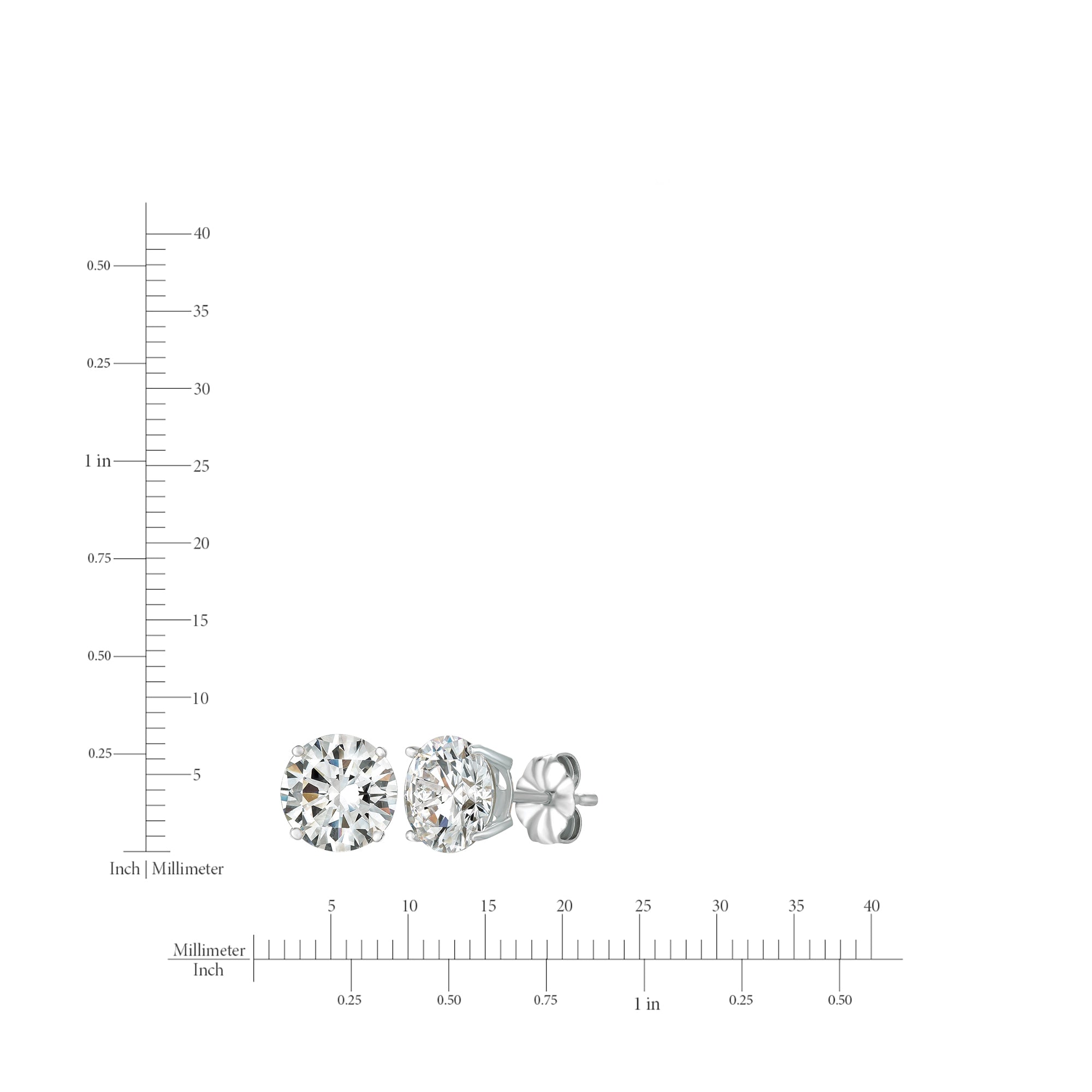 2ct Brilliant Stud Earrings in Platinum