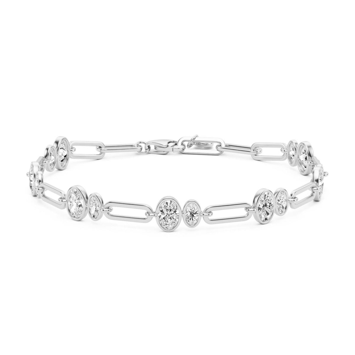 Embraced Oval Station Bracelet