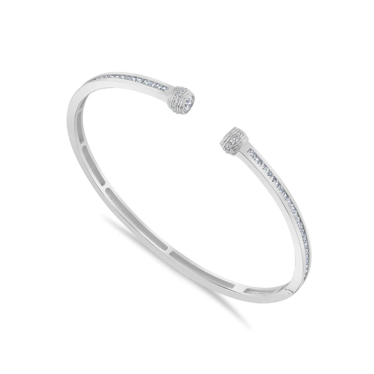 Contour Pavé Open Cuff Bangle