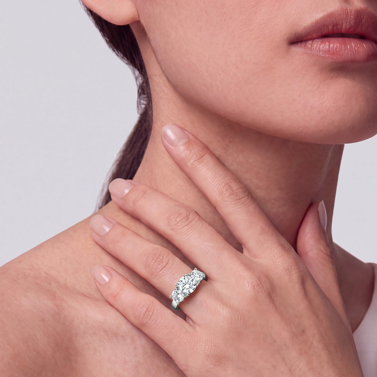 Three Stone Brilliant Ring