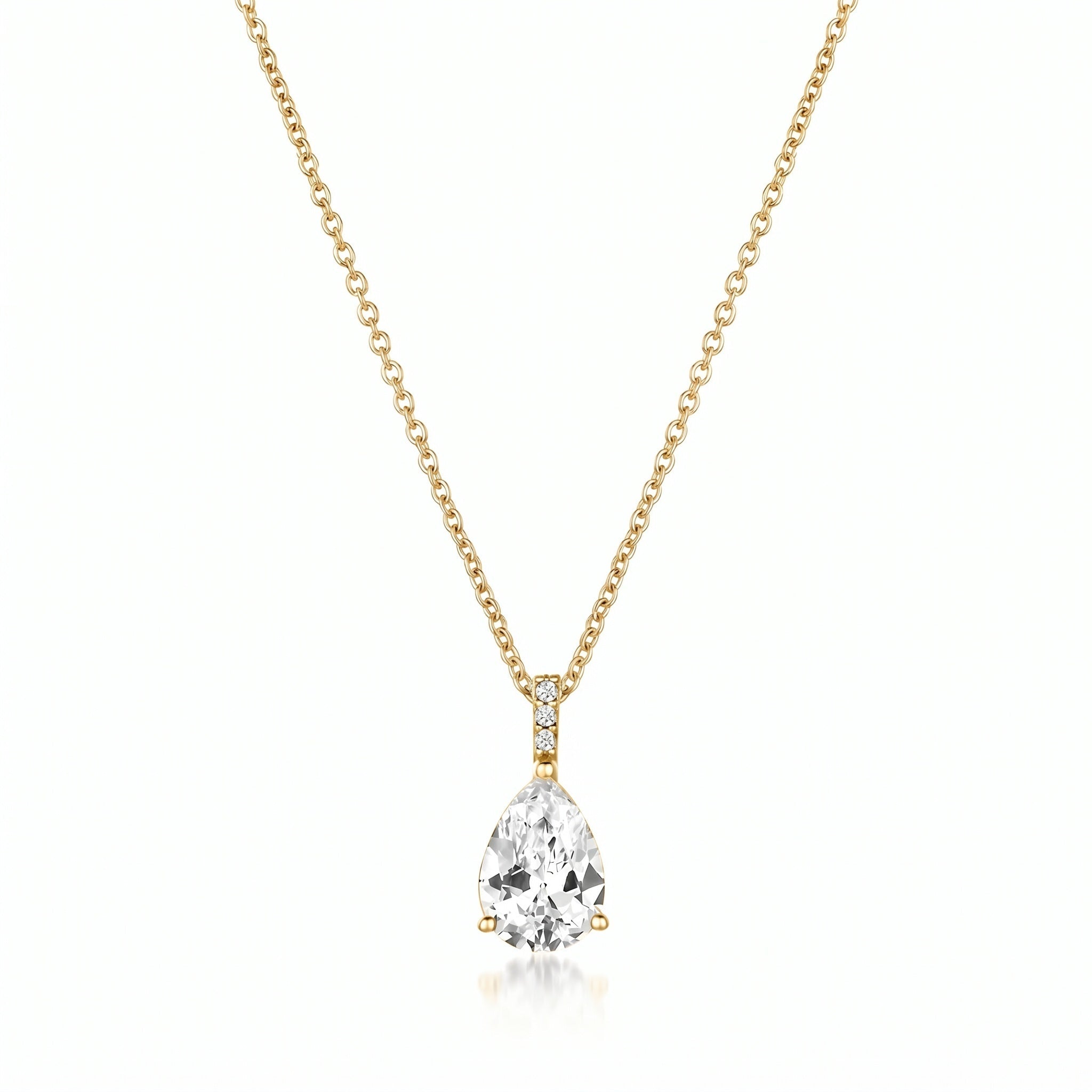 Accented Pear Pendant - CRISLU