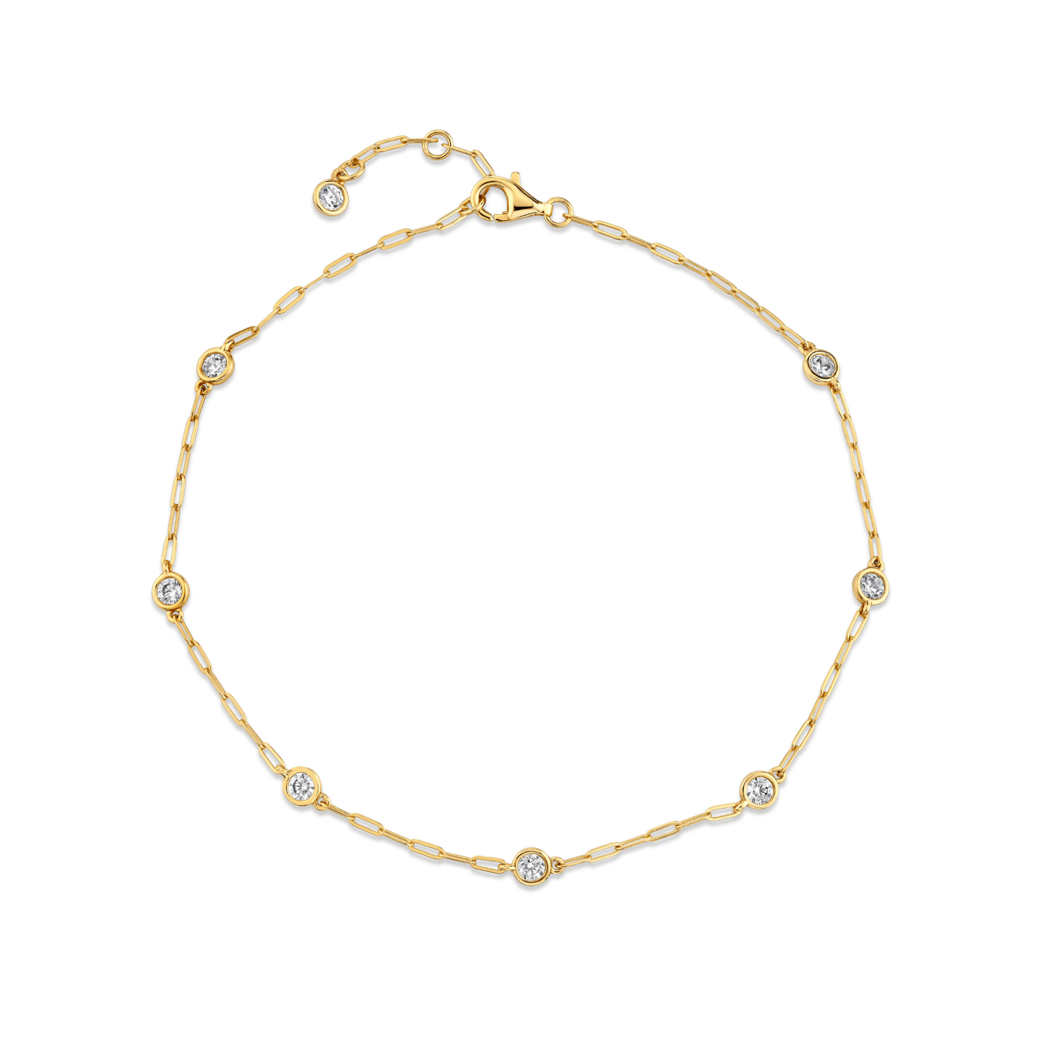 Aura Station Anklet in Gold - CRISLU
