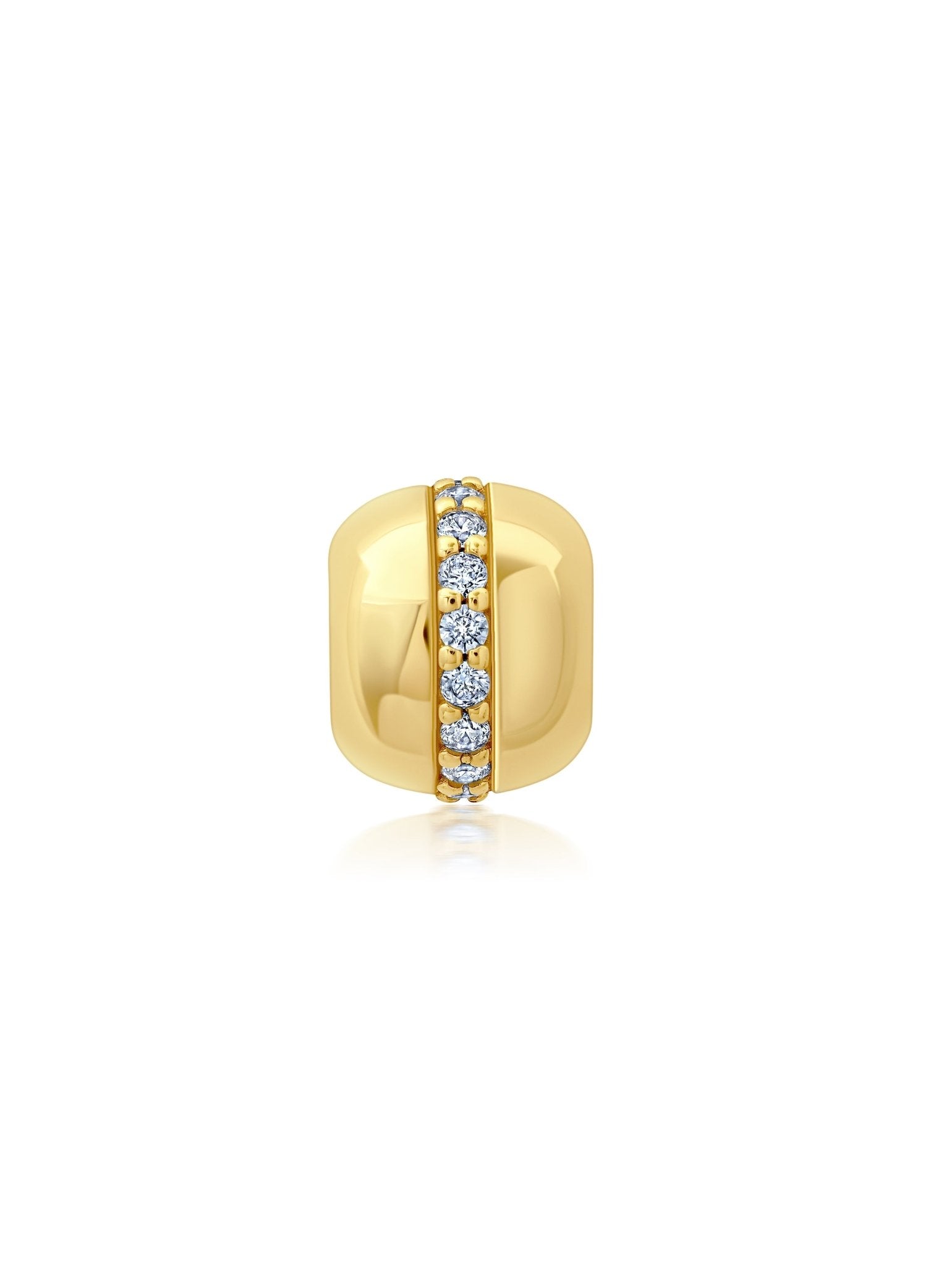 Ball Bead Charm in Gold - CRISLU