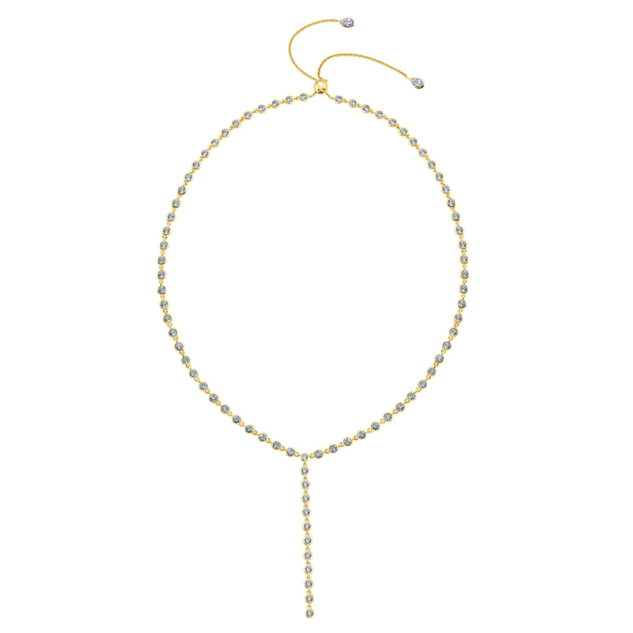 Bezel Y - Necklace Finished in 18kt Yellow Gold - CRISLU