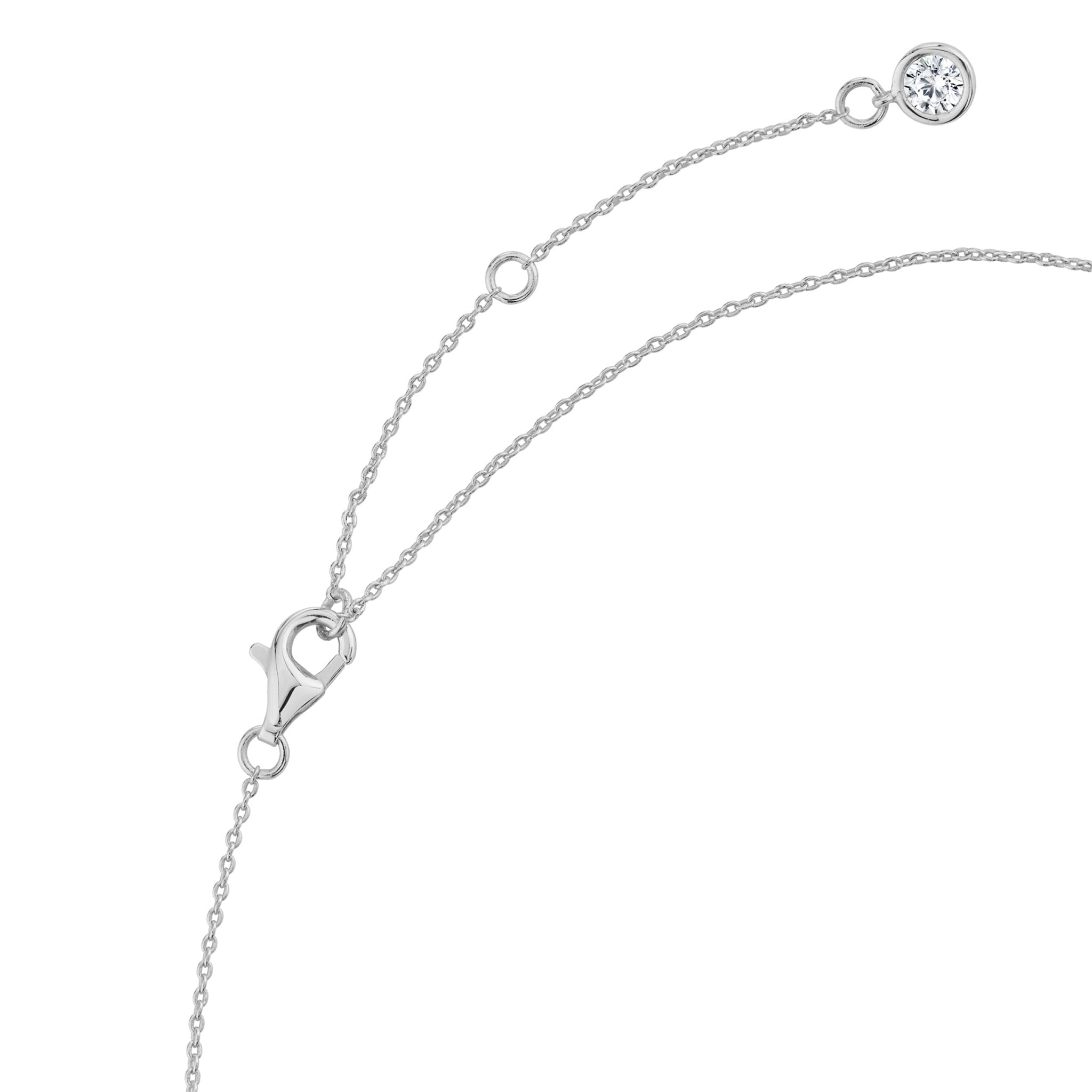 Brilliant Cut Solitaire Pendant Necklace Finished in Gold - CRISLU