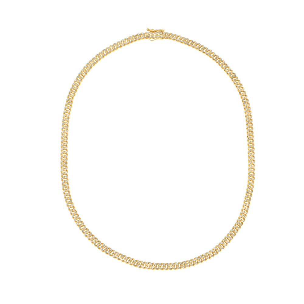 Cabana Cuban Link Necklace in Gold - CRISLU