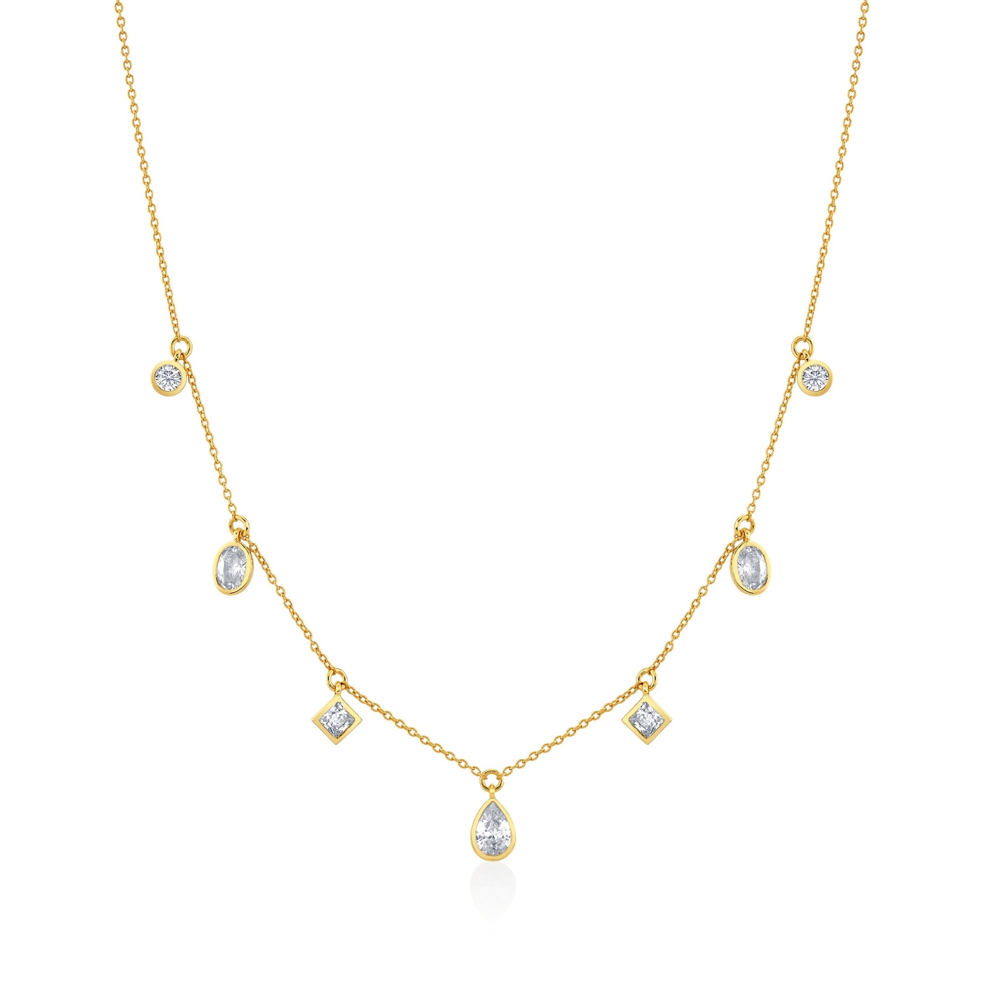 Charmed Multi-Shape Charm Necklace - CRISLU