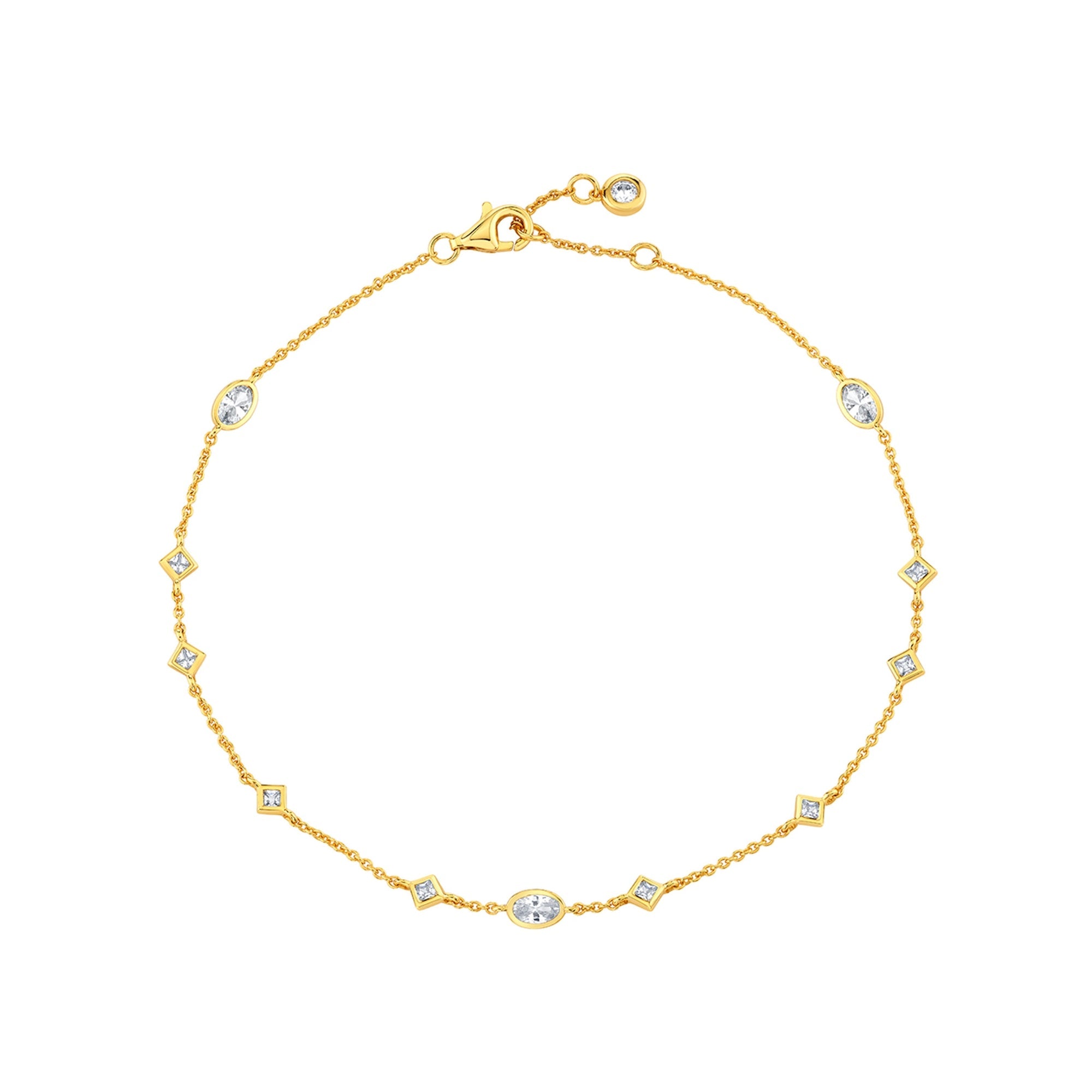 Charmed Multi-Shape Station Anklet - CRISLU