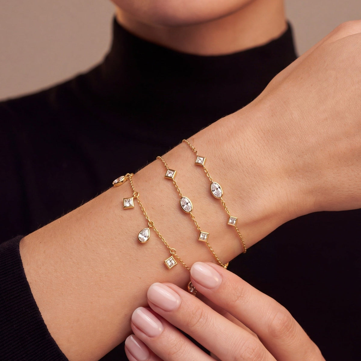 Charmed Multi-Shape Station Bracelet - CRISLU