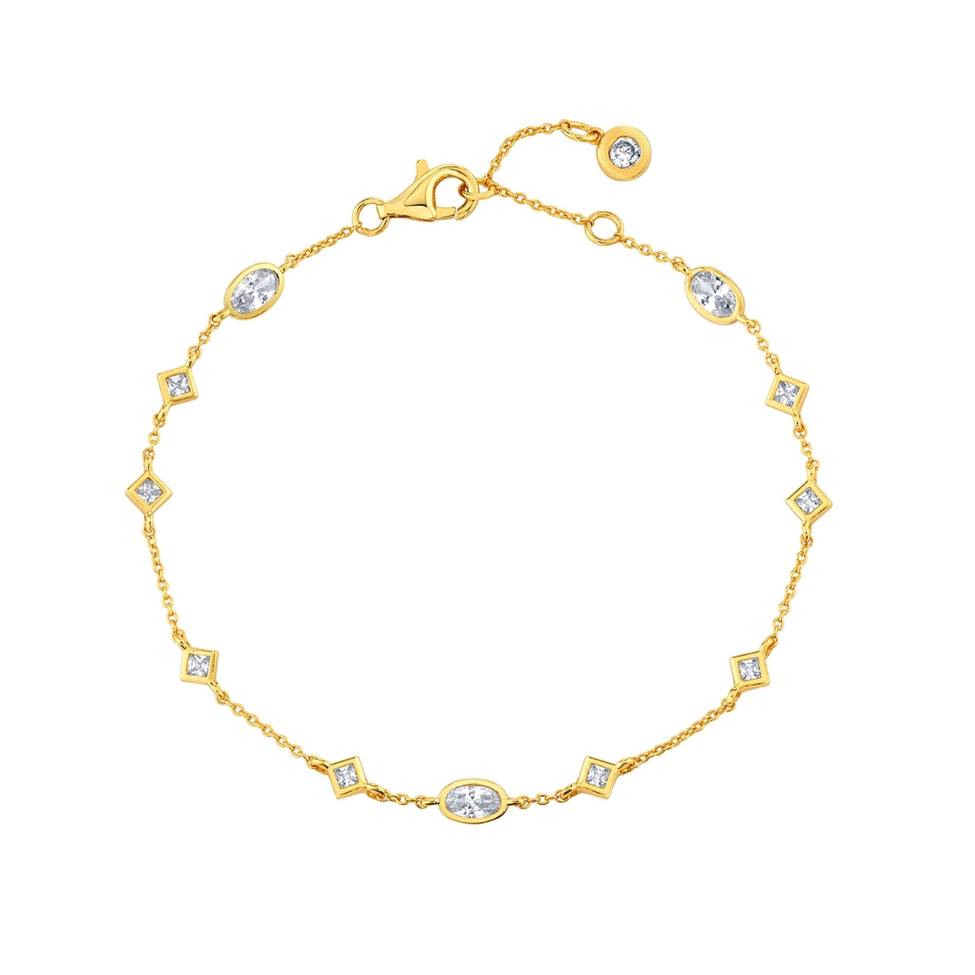 Charmed Multi-Shape Station Bracelet - CRISLU