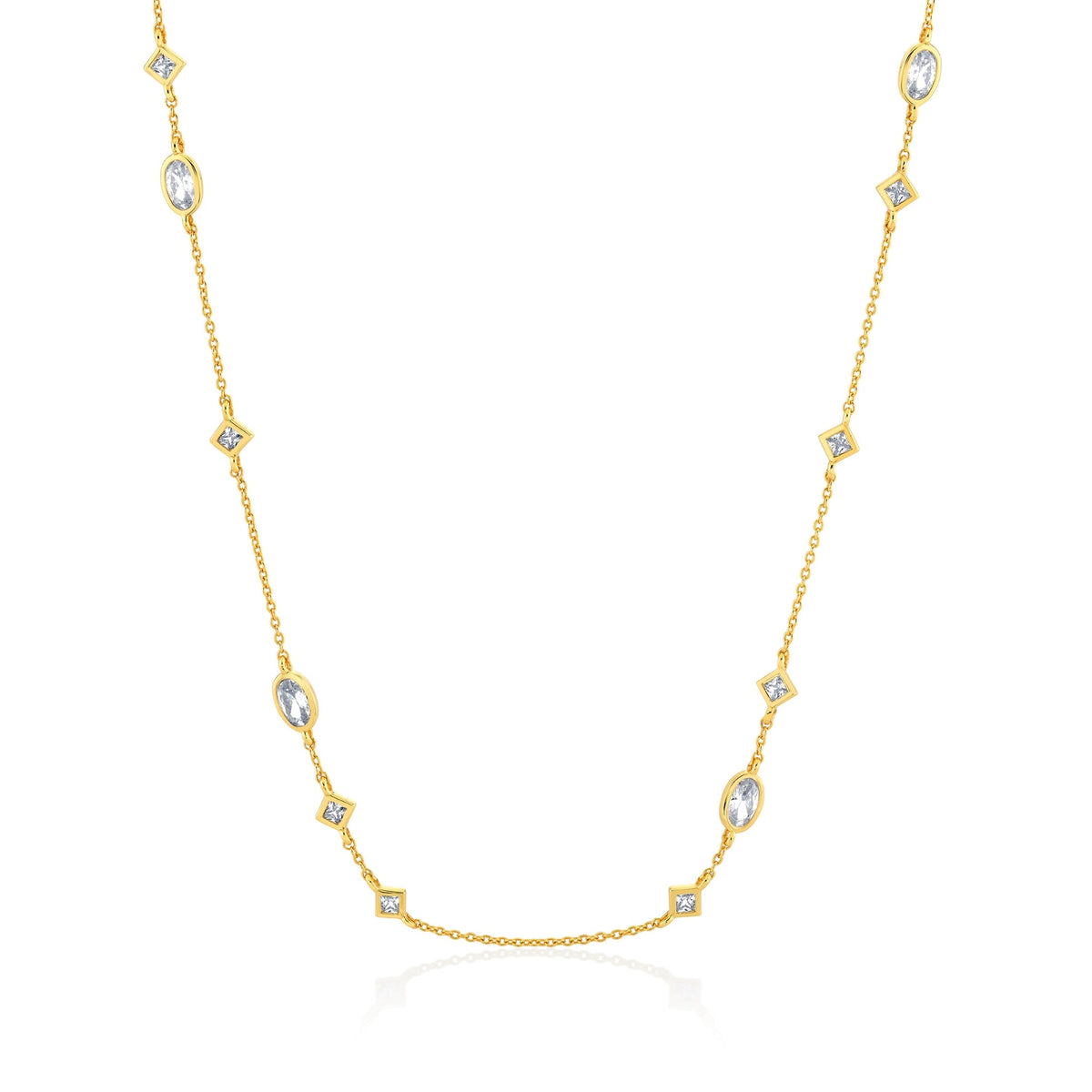 Charmed Multi-Shape Station Necklace - CRISLU